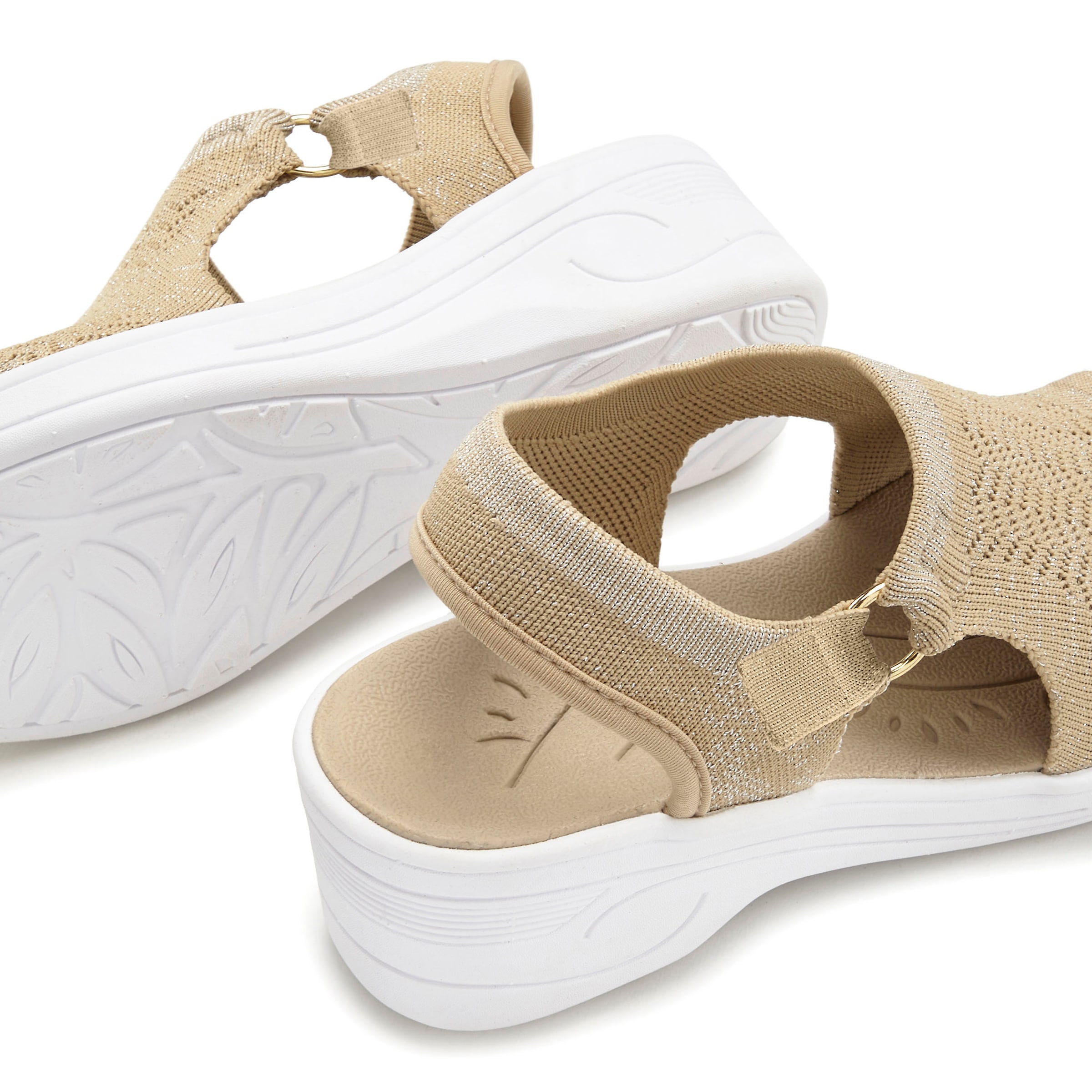 Vivance Sandalette »Sandale, Sommerschuh, offener Schuh«  mit Keilabsatz und Klettverschluss VEGAN