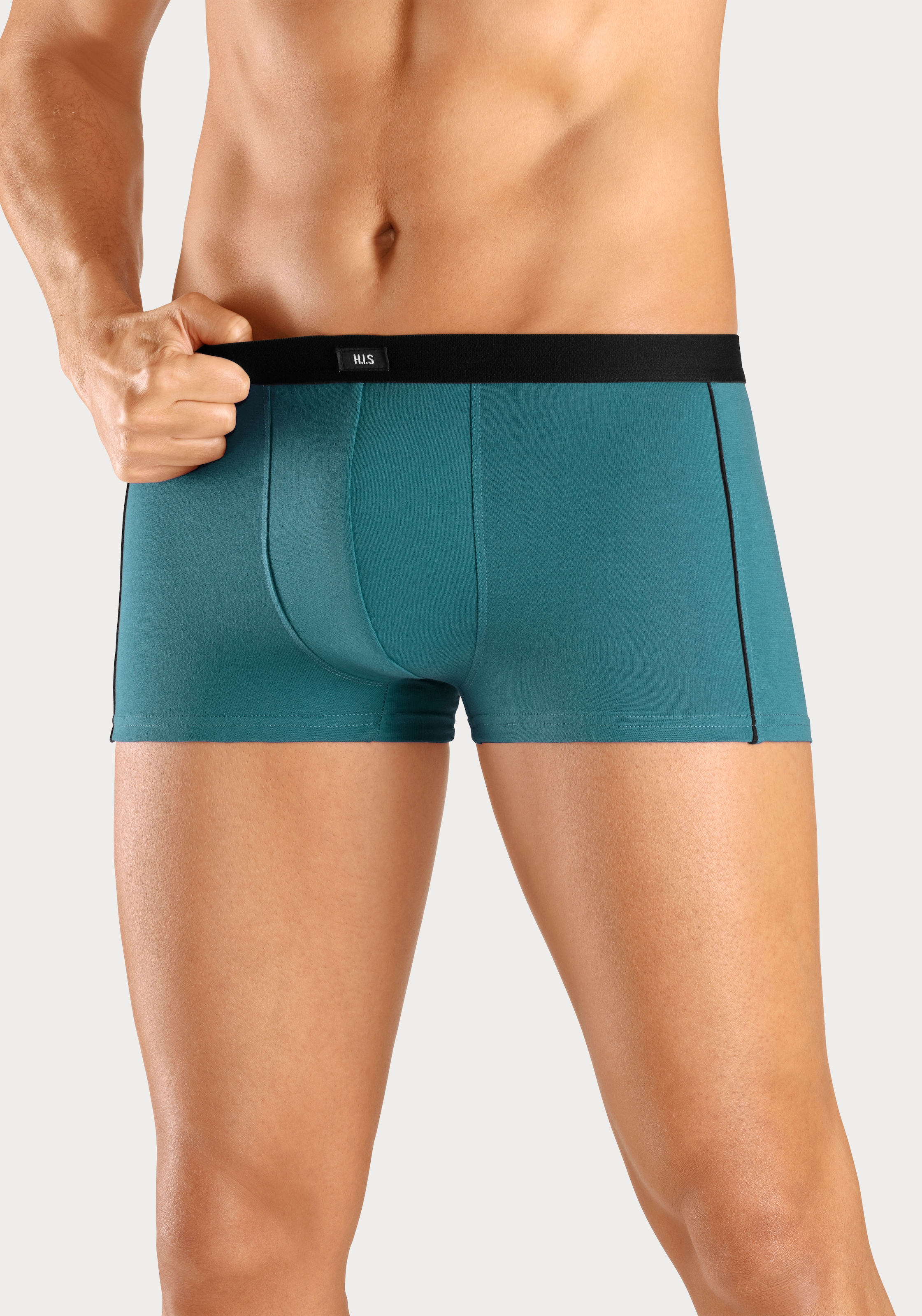 H.I.S Hipster, (Packung, 3 St.), knapp sitzende Boxershorts aus Baumwollmischung