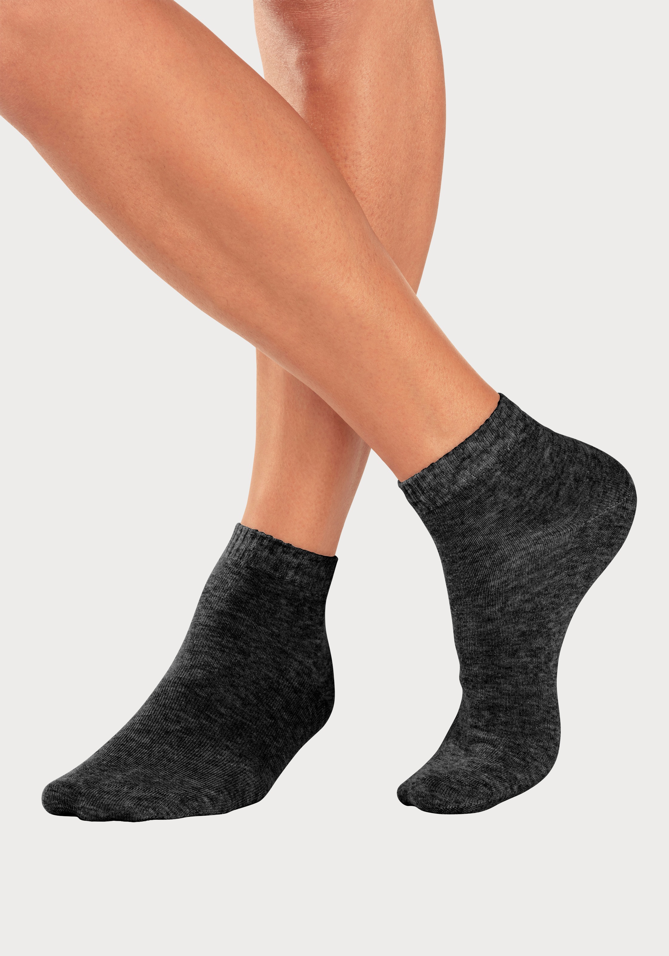 H.I.S Kurzsocken, (Packung, 14 Paar), mit eingestricktem Markenlogo im Innenbund