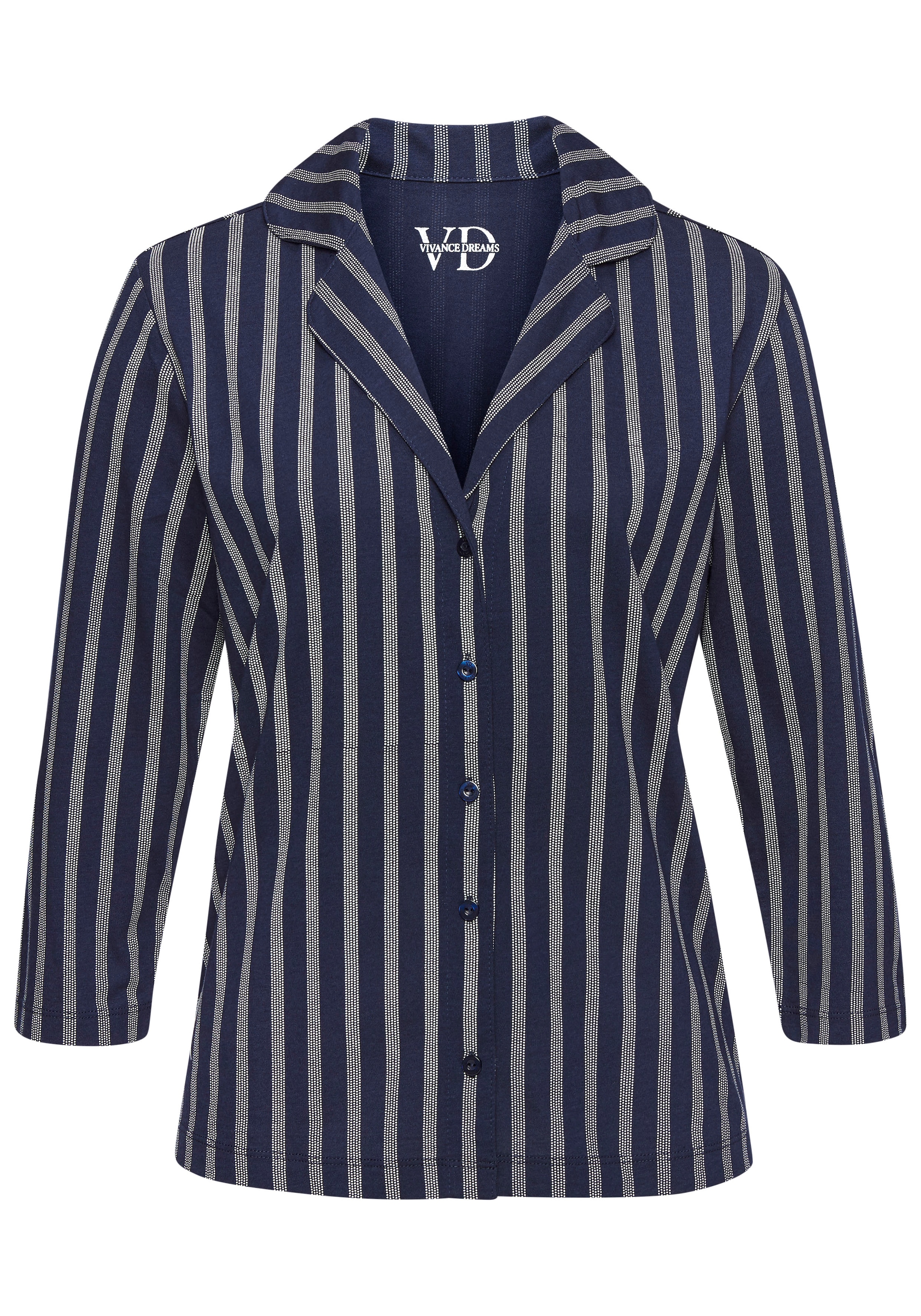 Vivance Dreams Pyjamaoberteil Mit schönem Alloverdruck