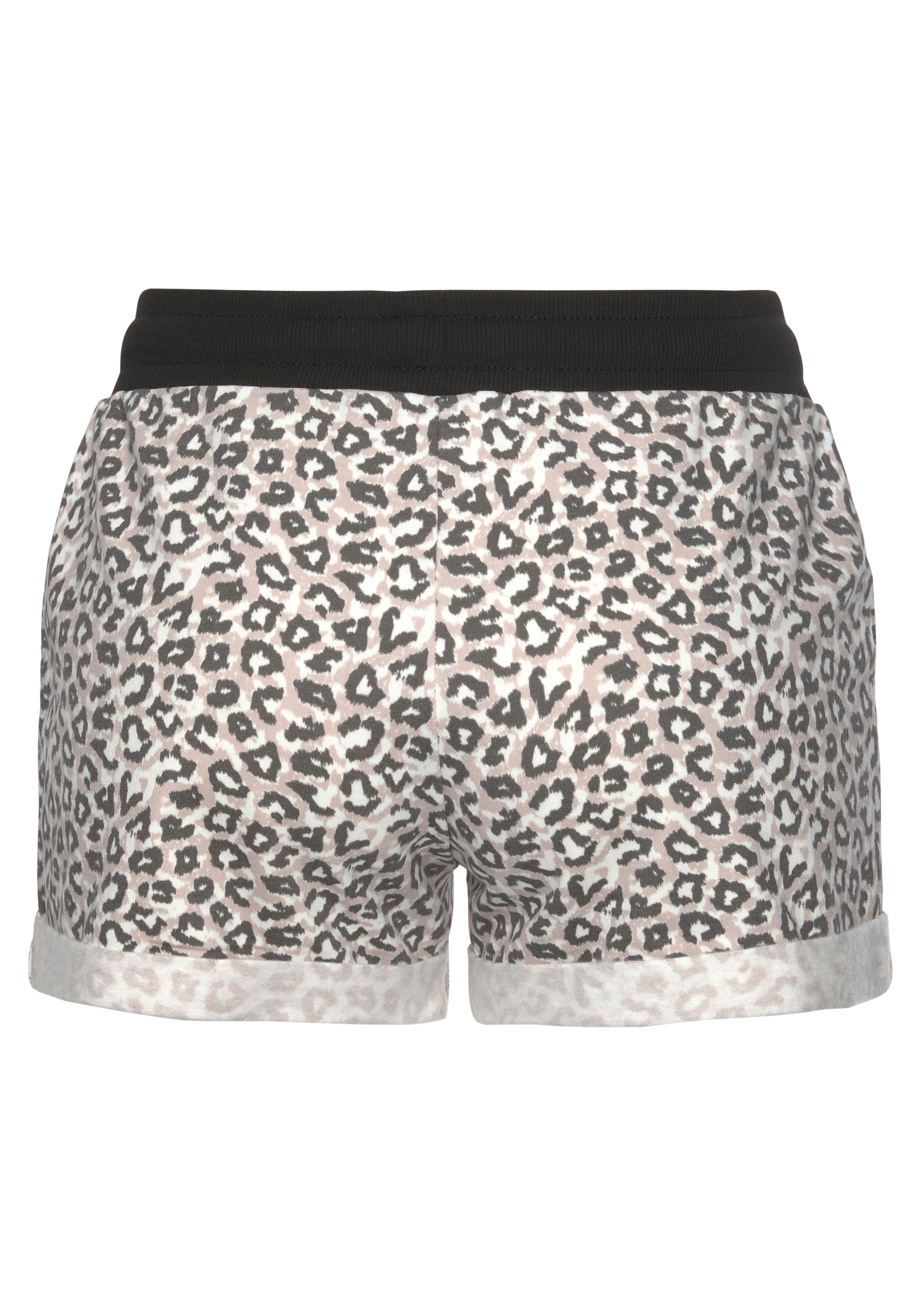 LASCANA Shorts, mit Rippbündchen und Umschlagsaum, Loungewear