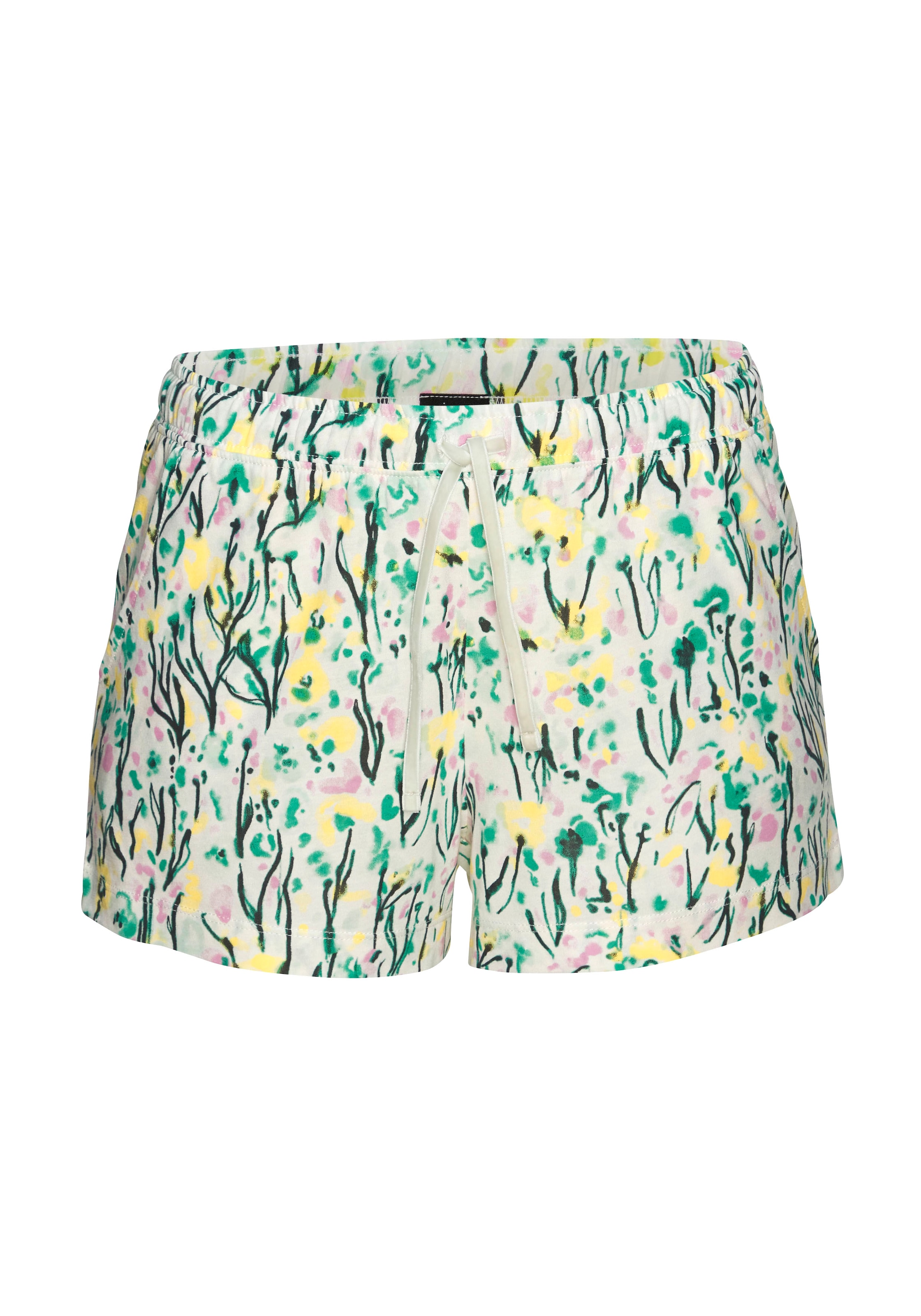Vivance Dreams Pyjamashorts, mit Aquarell-Muster