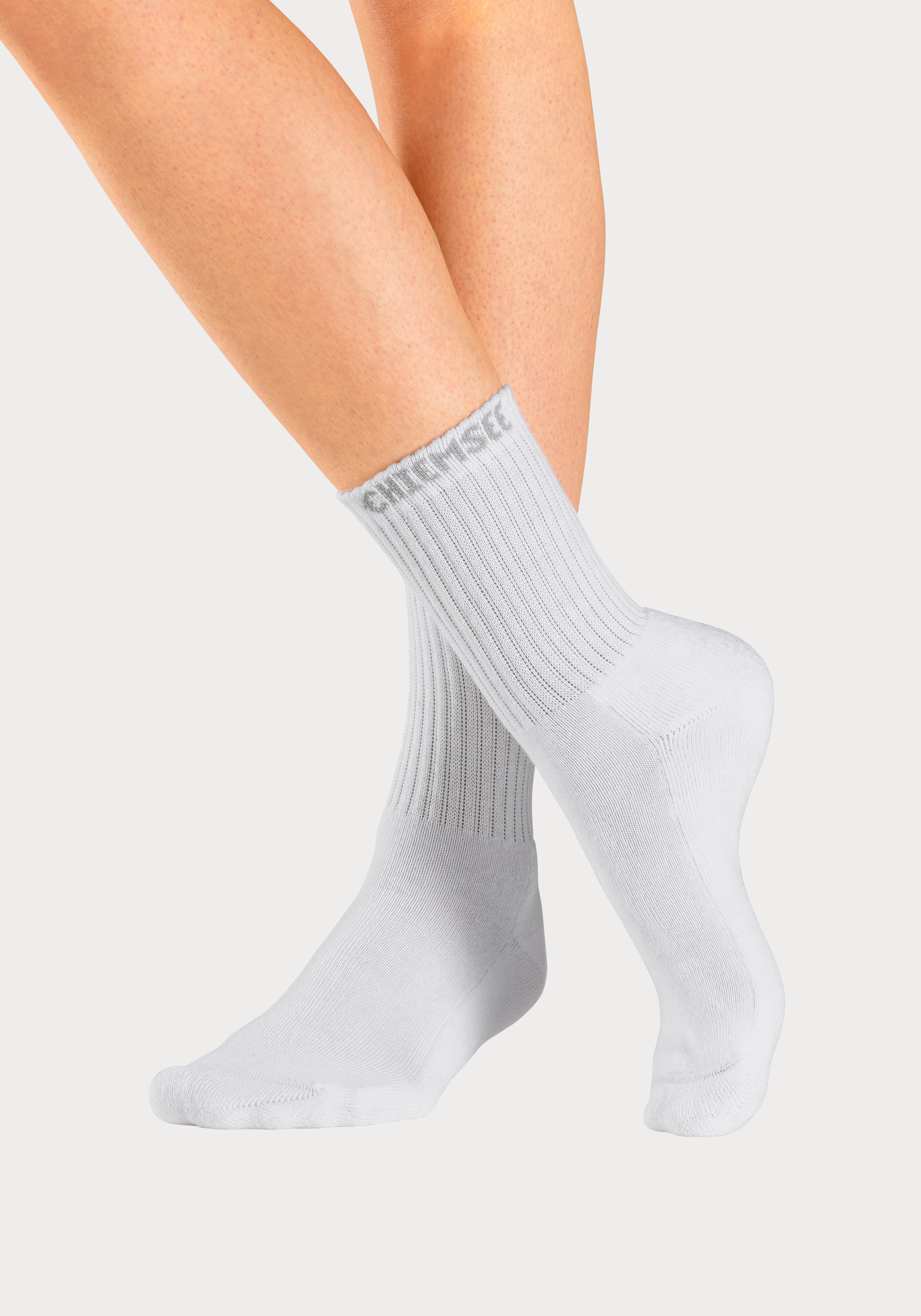 Chiemsee Tennissocken, (Packung, 6 Paar), mit eingestricktem Markennamen