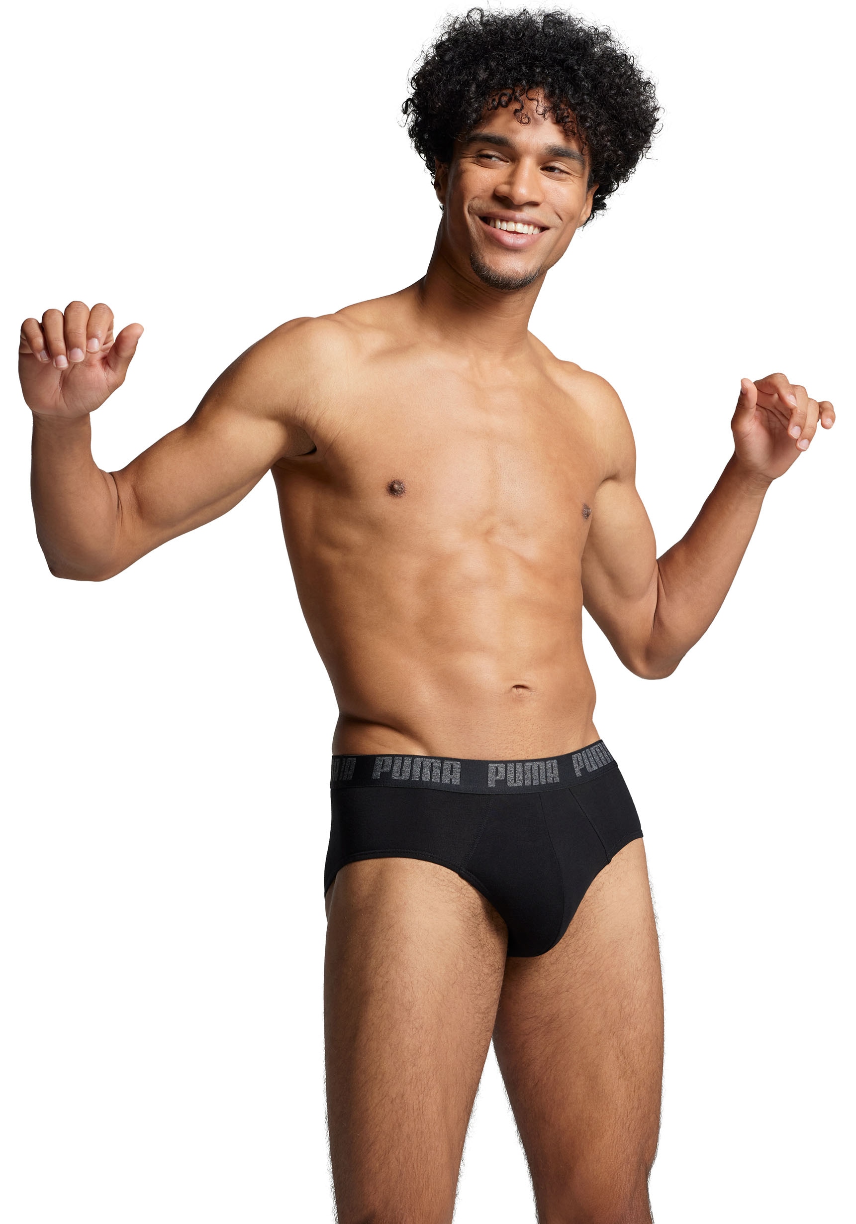PUMA Slip »PUMA MEN EVERYDAY BRIEFS 2P« Packung, 2er Pack,  mit Logobund