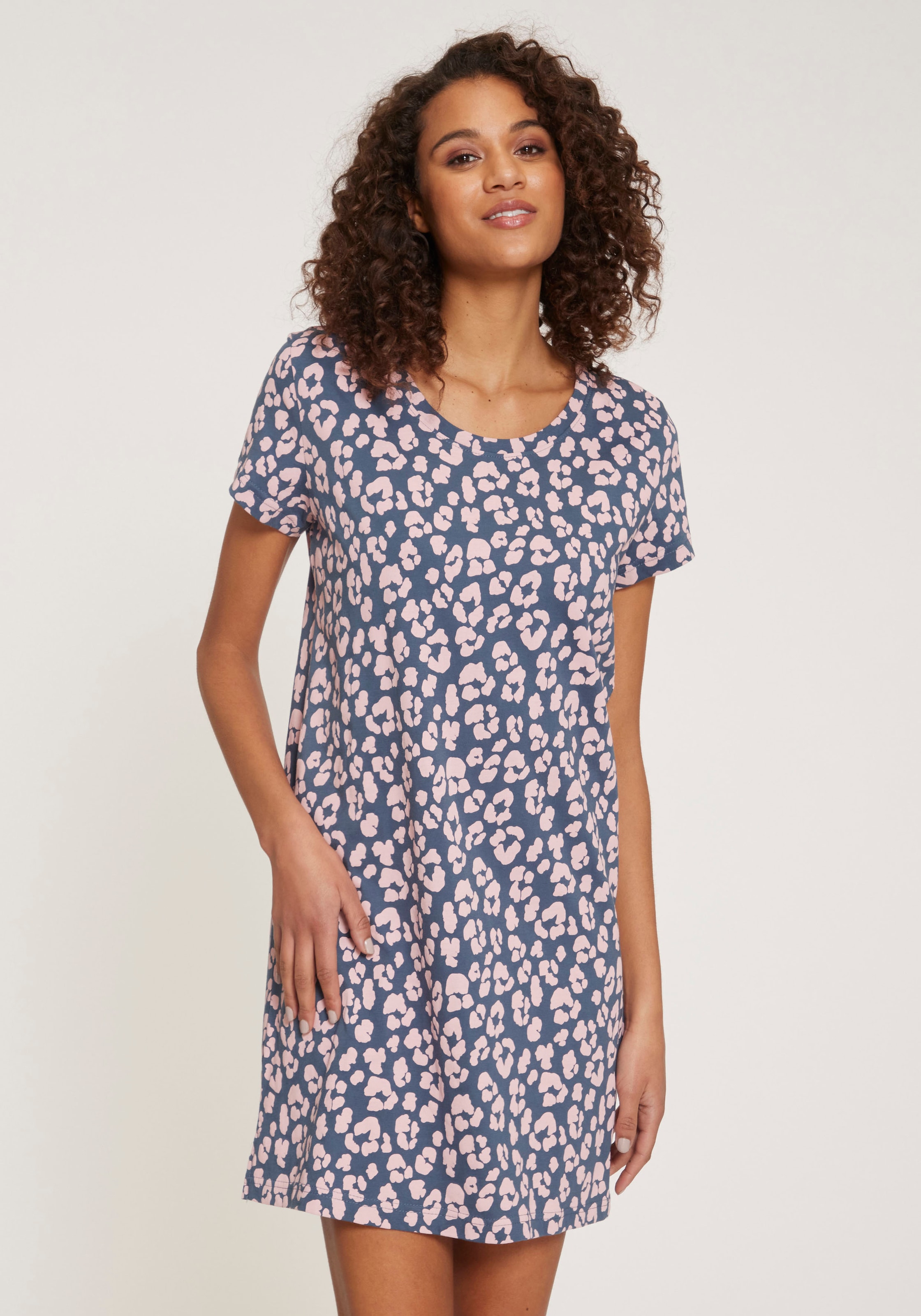 Vivance Dreams Sleepshirt, (2er-Pack), mit Leo-Muster