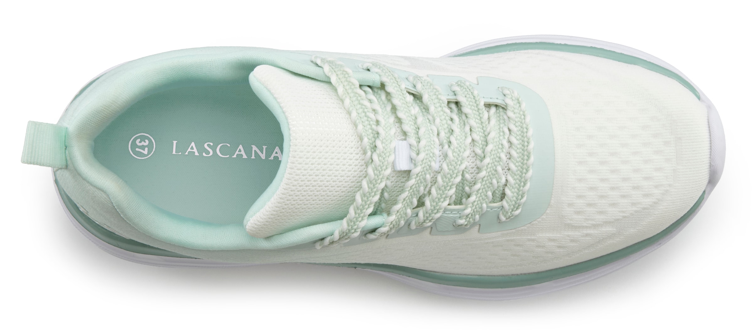 LASCANA Sneaker »Halbschuh, Freizeitschuh, Turnschuhe,«  NEU mit modischen Farbdetails VEGAN