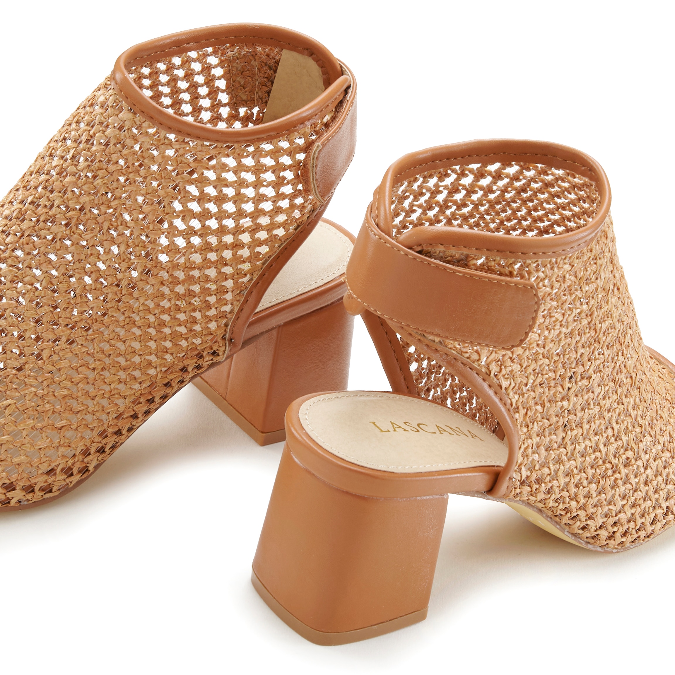LASCANA Sandalette »Sommerschuh«, Sandale, Sommerschuh in modischer Flecht-Optik VEGAN