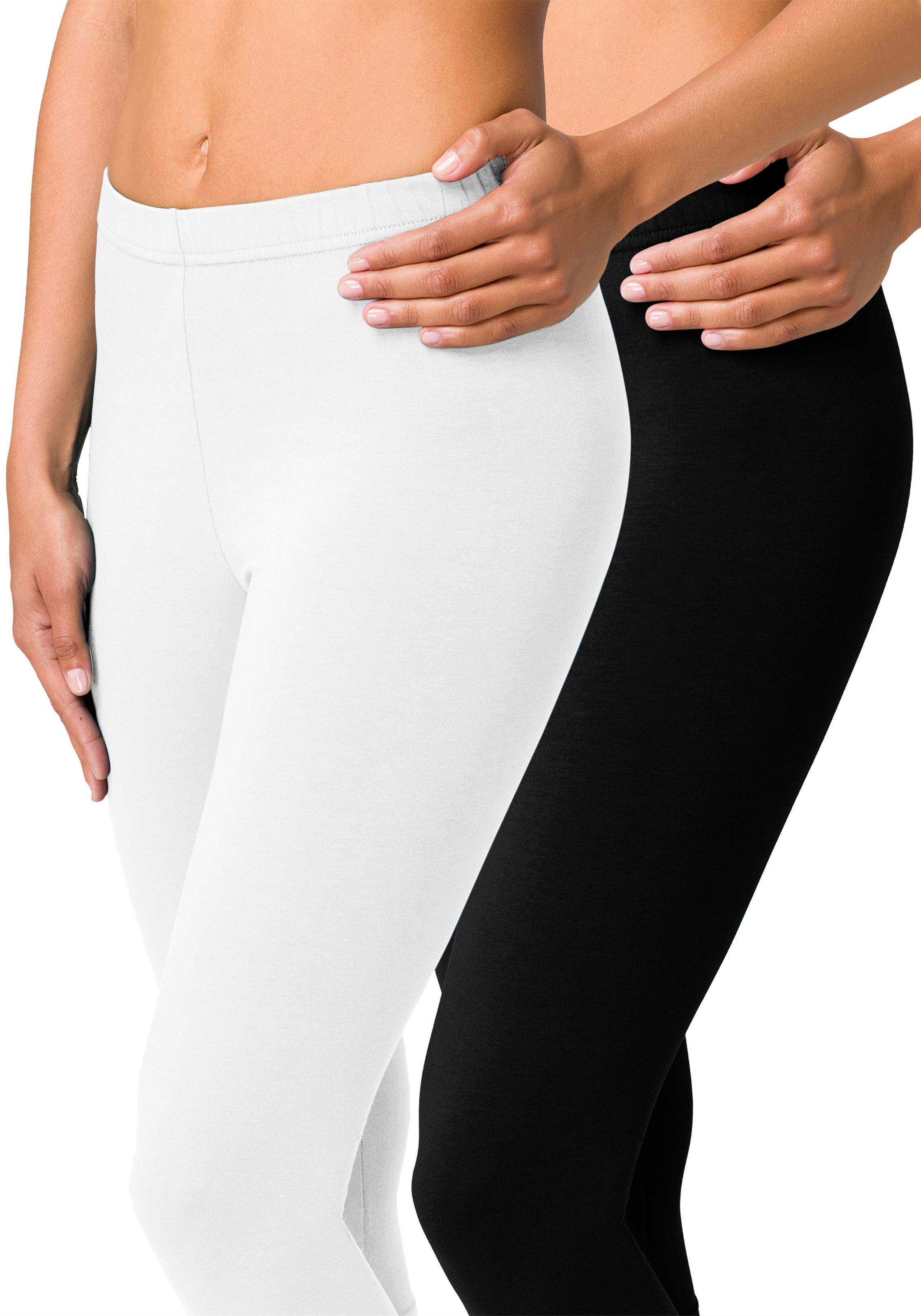 Vivance active Caprileggings, (2er-Pack), mit Gummibund, Loungewear