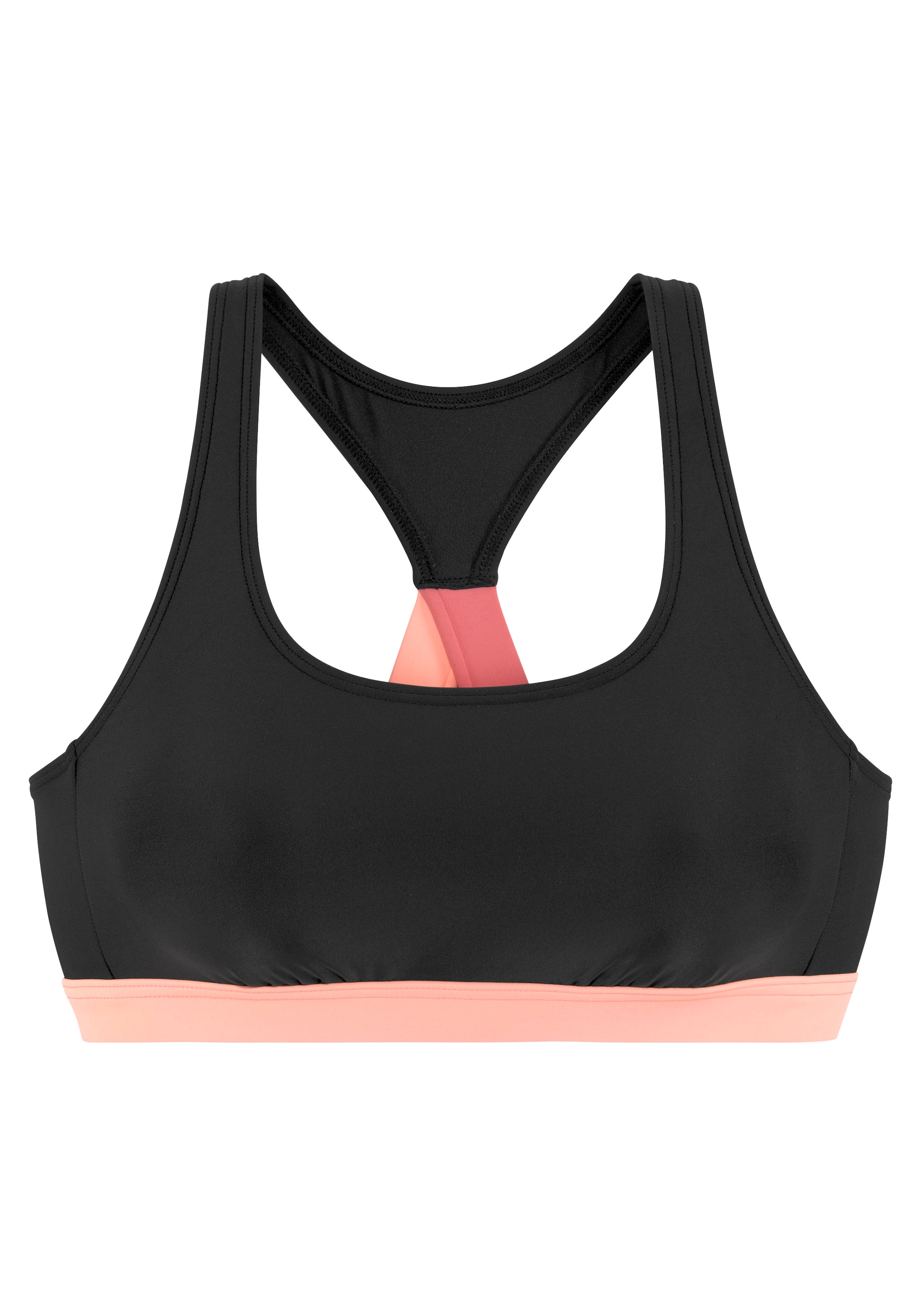 LASCANA ACTIVE Bustier-Bikini-Top »Janni«, mit kontrastfarbenen Details