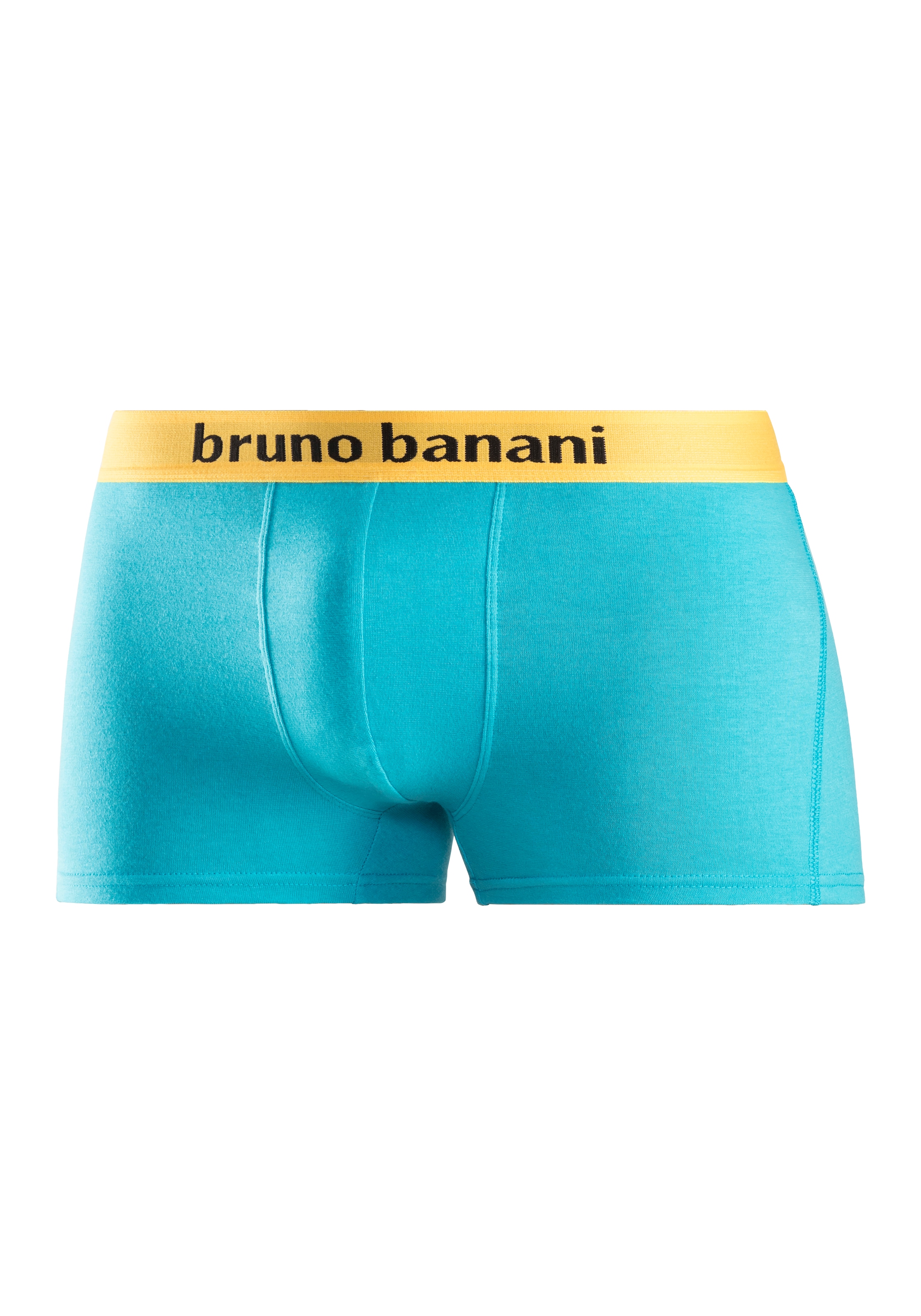 Bruno Banani Boxer »Boxershorts für Herren«, (Packung, 4 St.), mit farbigen Marken-Schriftzug am Bündchen