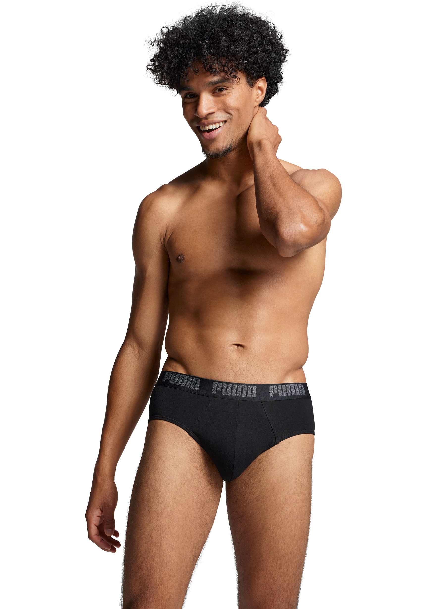 PUMA Slip »PUMA MEN EVERYDAY BRIEFS 2P« Packung, 2er Pack,  mit Logobund