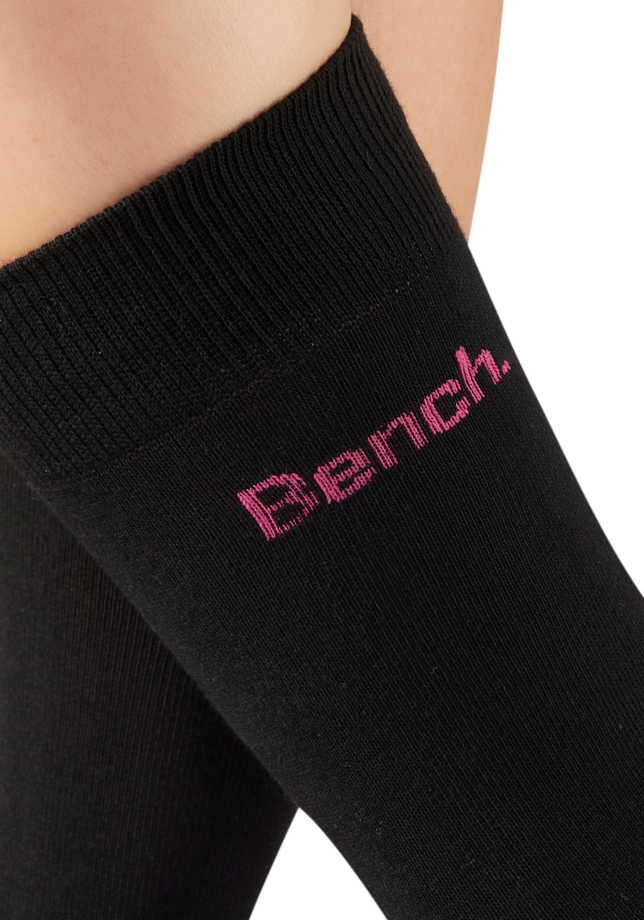 Bench. Basicsocken »Herrensocken für Beruf und Freizeit« Packung, 6 Paar tlg. mit farbigem kleinen Markenlogo