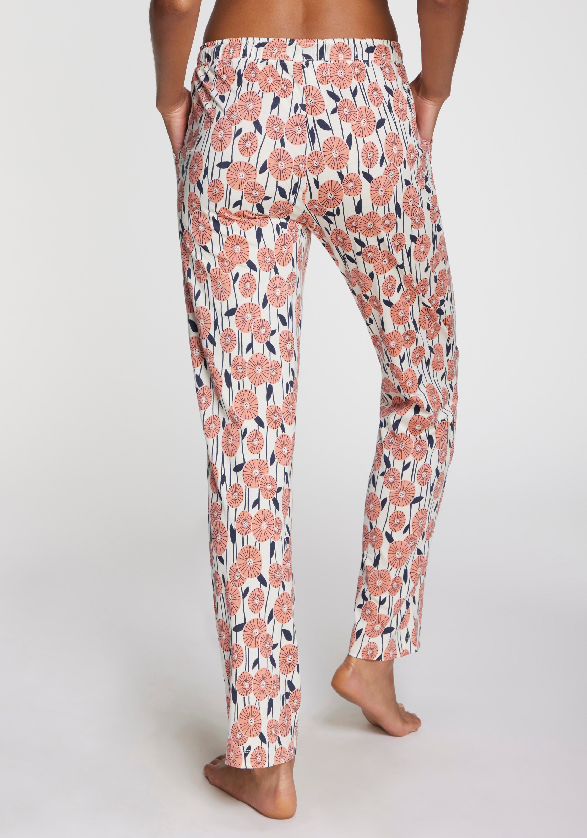 Vivance Dreams Pyjamahose, Mit schönem Muster