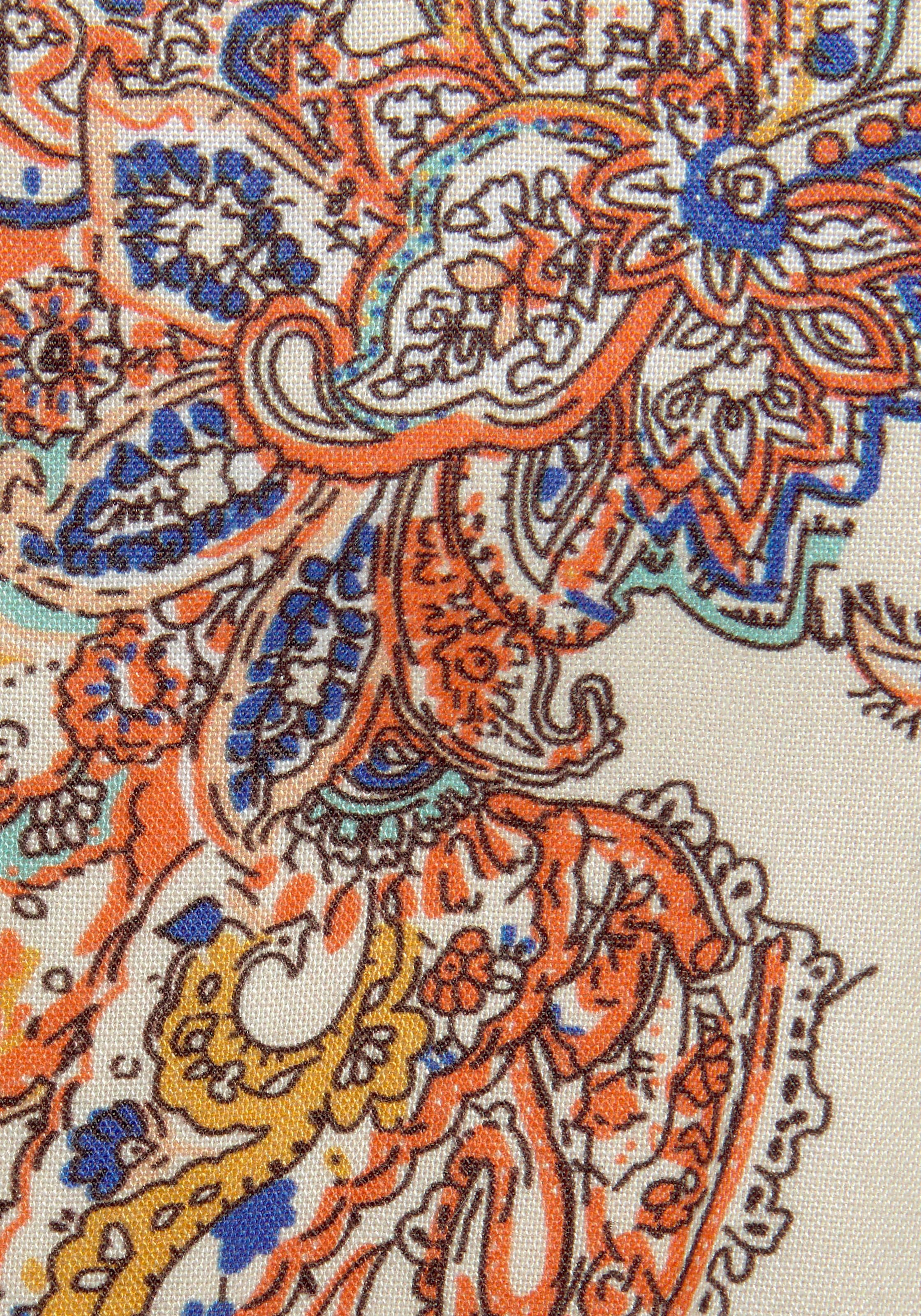Vivance Maxikleid, aus gewebter Viskose, Paisleyprint, Druckkleid, Volants