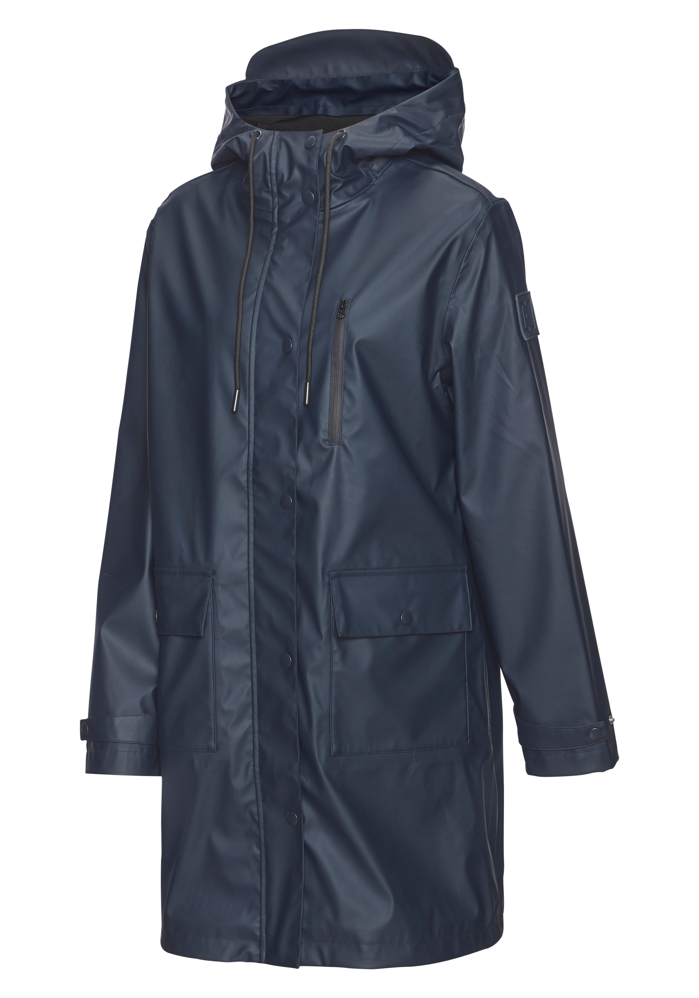 Elbsand Regenjacke mit Kapuze Mesh-Einsatz unter der Rückenpasse für ausreichende Belüftung