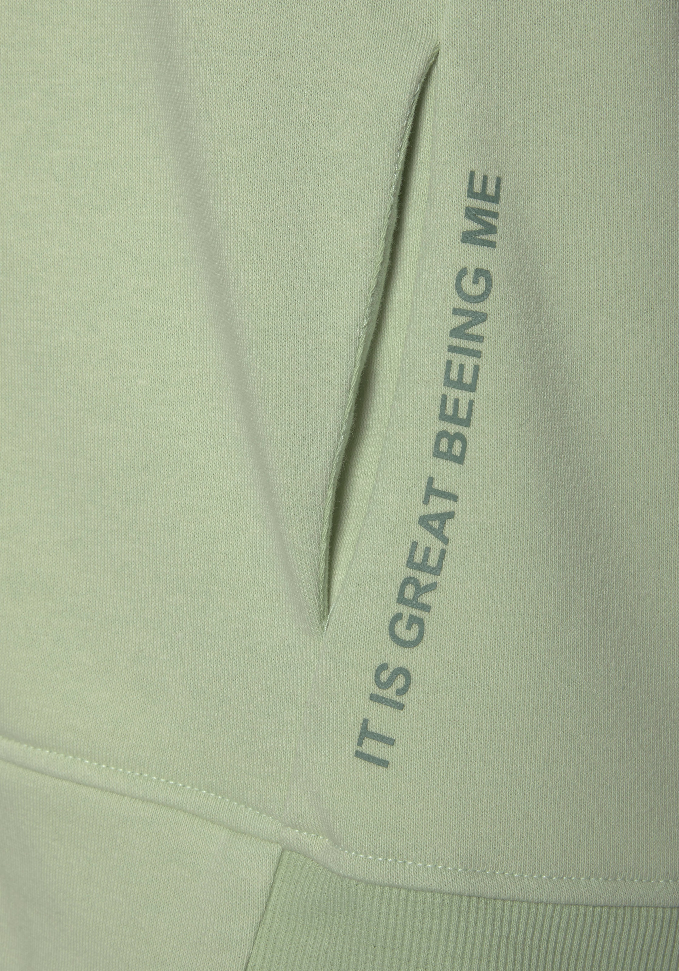 Buffalo Kapuzensweatjacke, mit Statement Druck, Loungeanzug