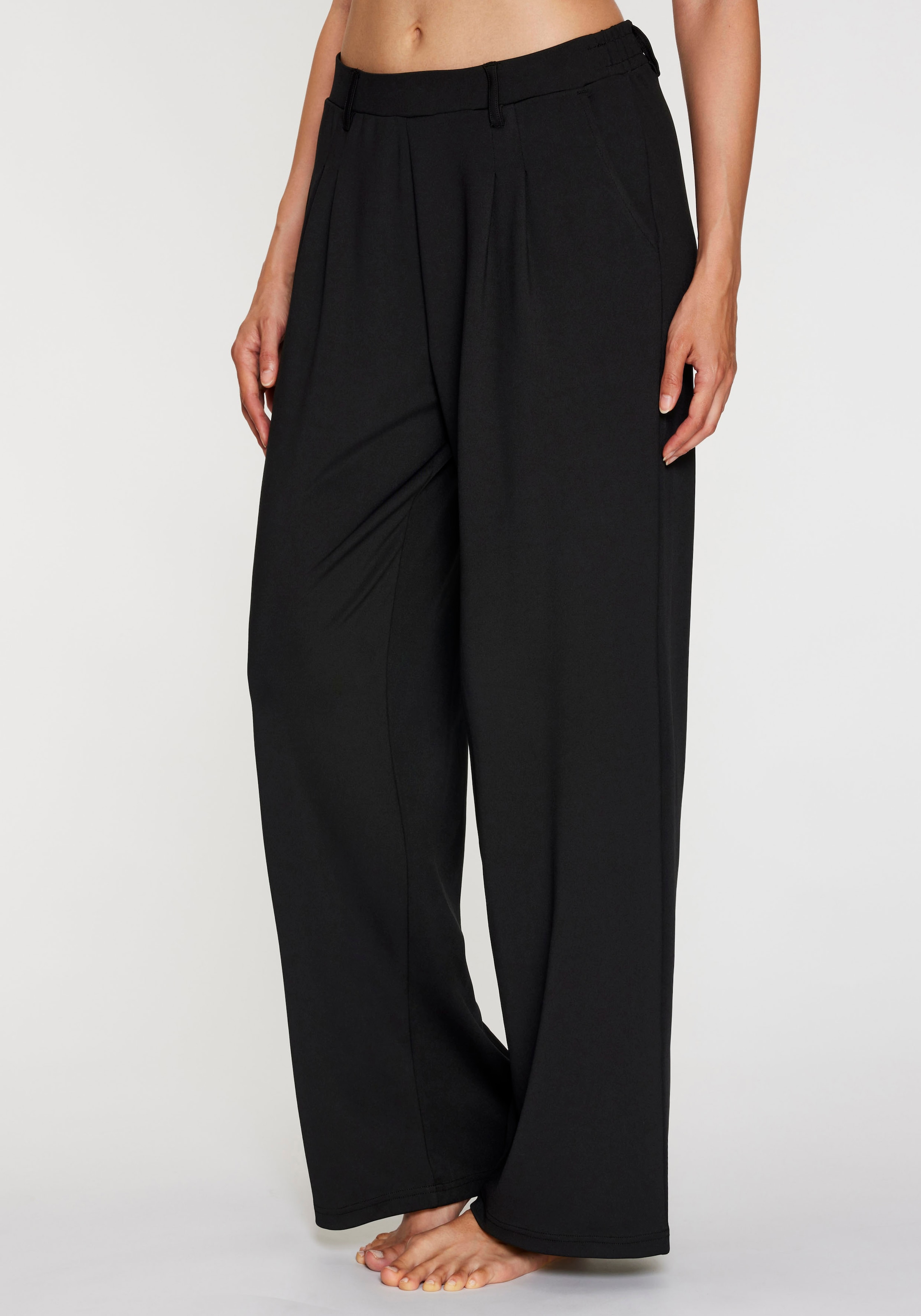 H.I.S Palazzohose  mit weitem Bein und kleinen Falten am Bündchen, Loungewear