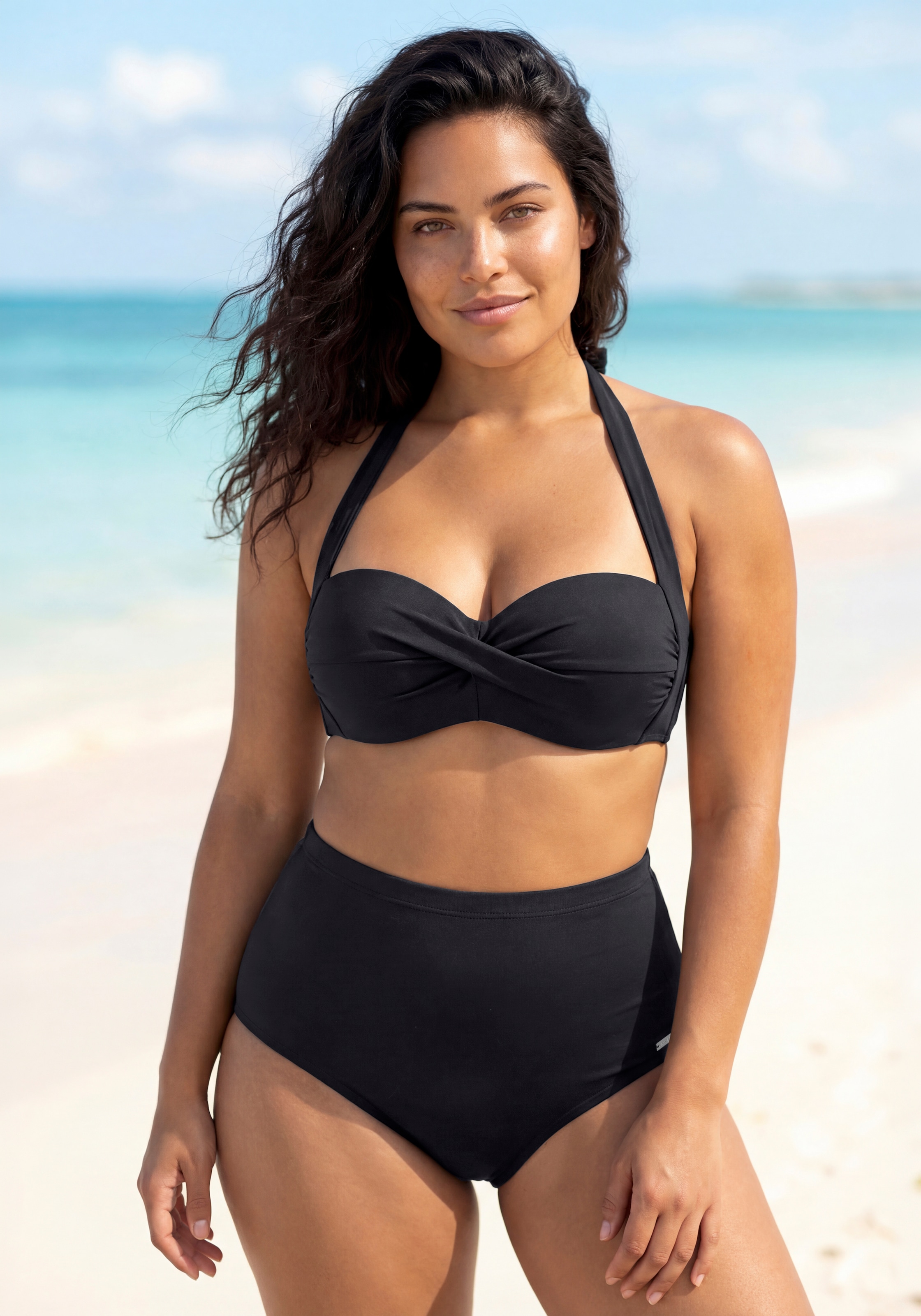 LASCANA Bügel-Bandeau-Bikini-Top »Lolo« in getwisteter Optik