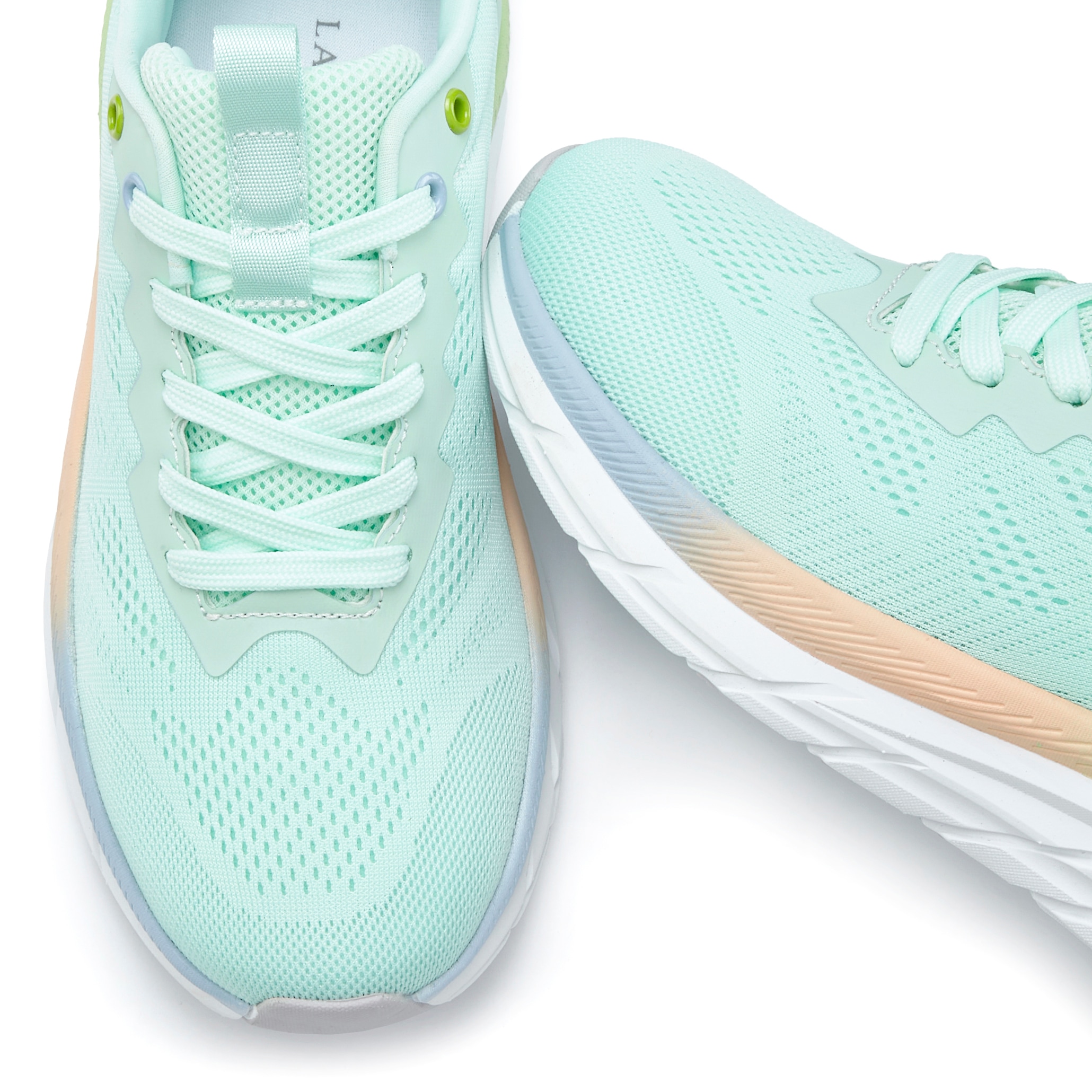 LASCANA Sneaker »Textilschuh, Halbschuh, Turnschuhe,«  mit modischen Farbdetails VEGAN