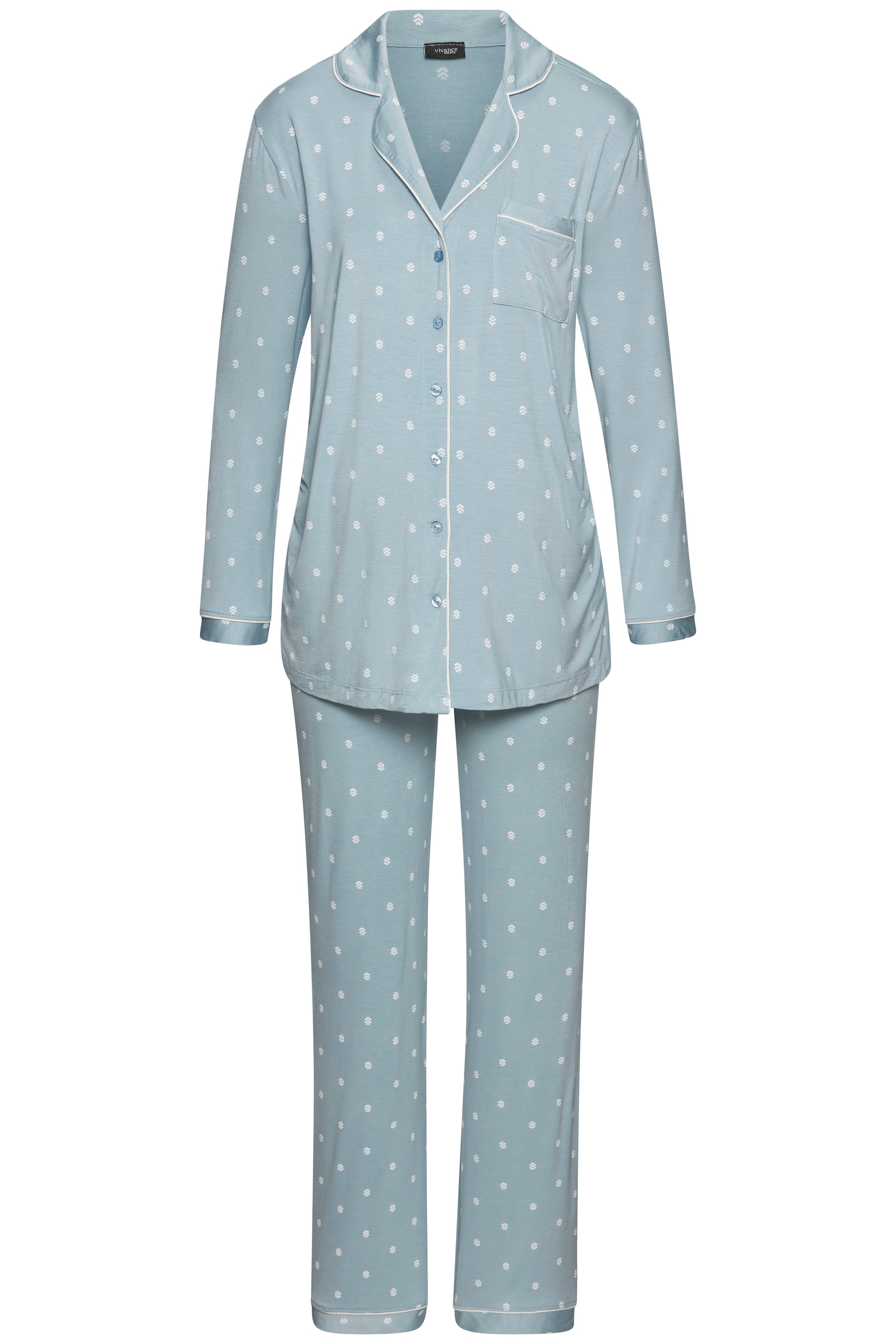 Vivance Dreams Umstandspyjama 2 tlg. mit schönem Allover-Print