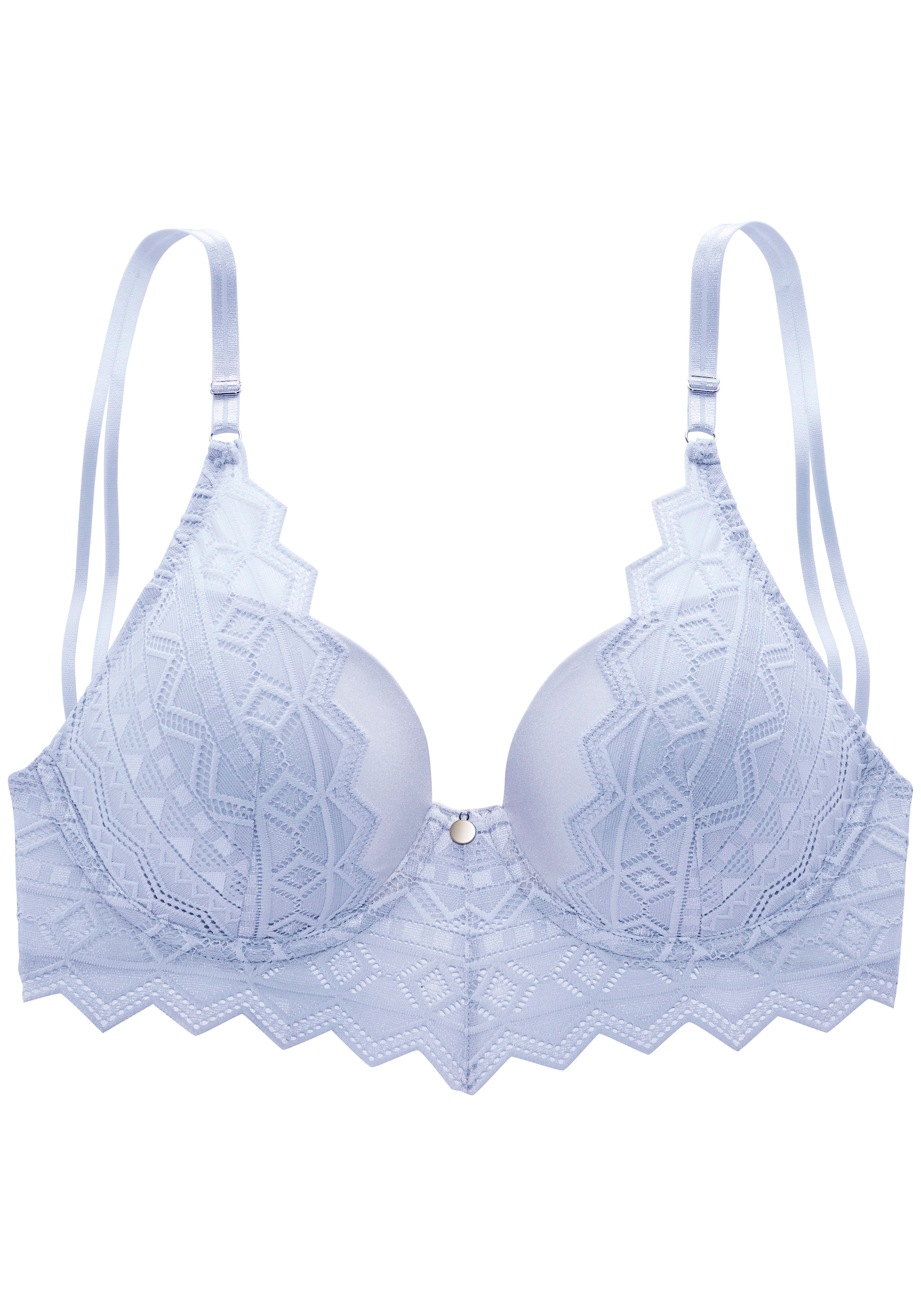 s.Oliver Push-up-BH »Romane« mit Bügel und graphischer Spitze in transparenter Optik, Dessous