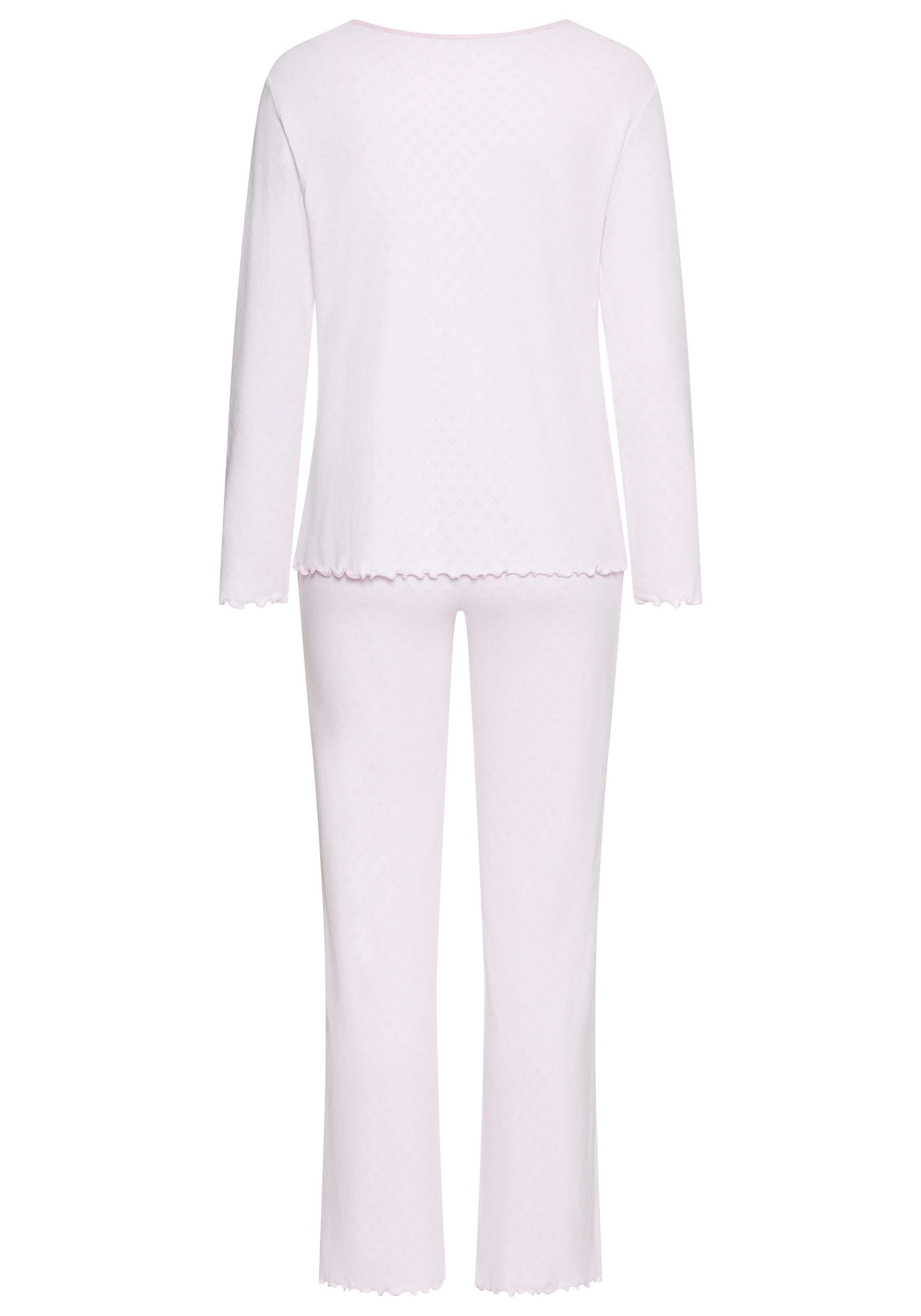 Vivance Dreams Pyjama 2 mit romantischem Ajour Muster