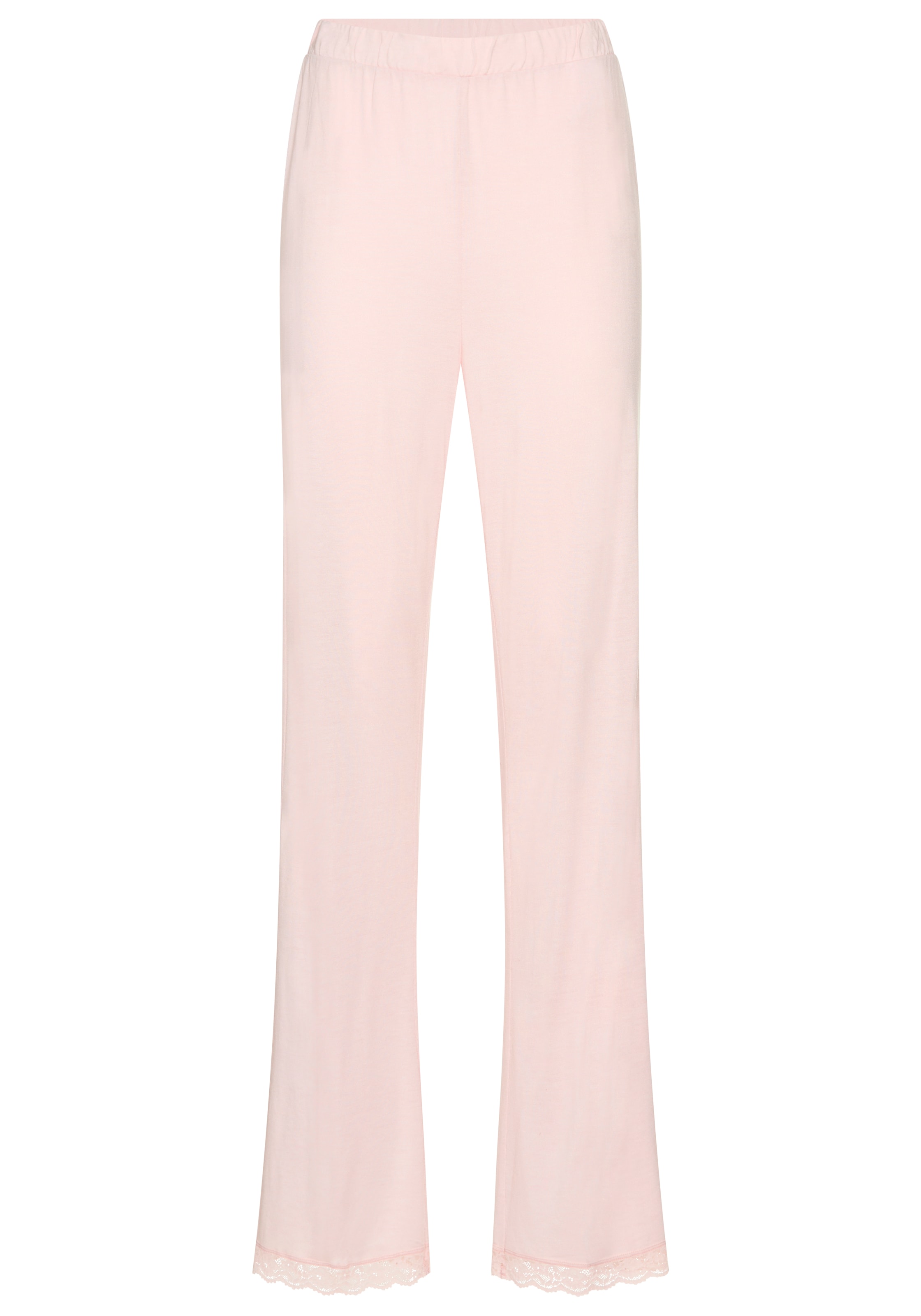 LASCANA Schlafhose  mit Spitzenbesatz  am Beinaum