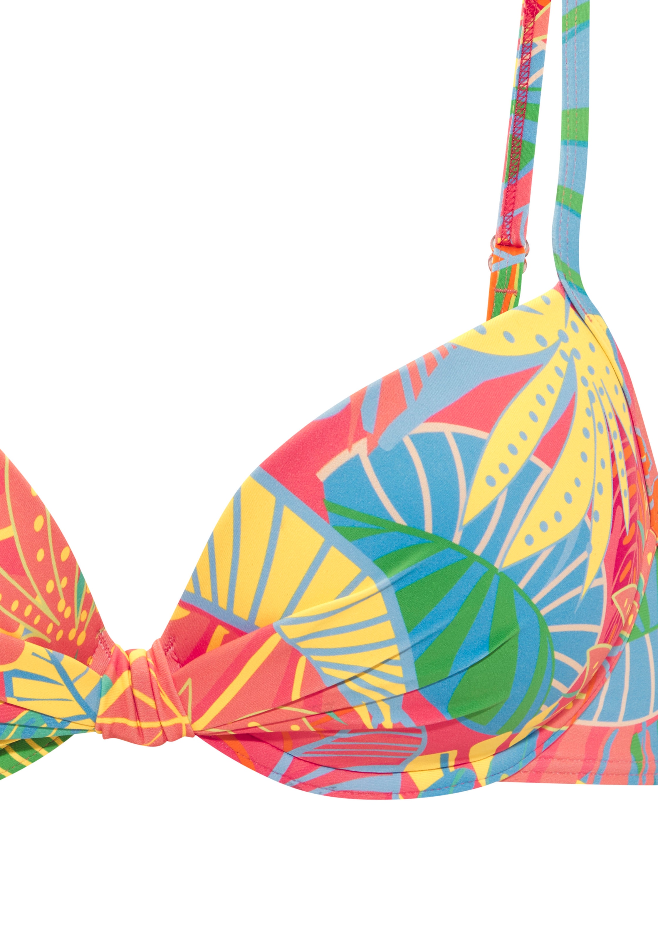 s.Oliver Bügel-Bikini-Top »Yana« mit stylischem Blätterdruck