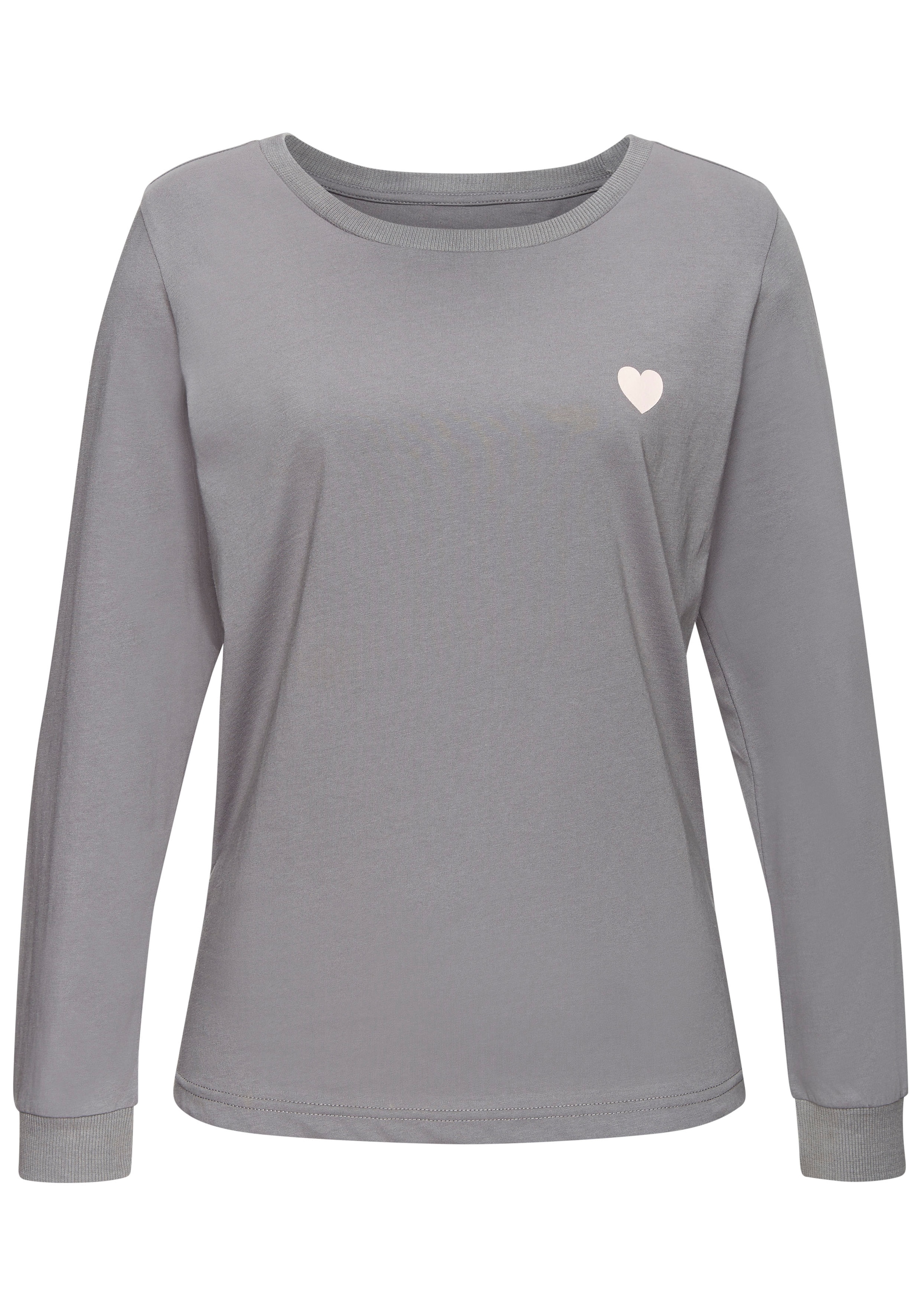 Vivance Dreams Pyjama Spar-Set, 4 Stk. tlg., mit süßem Herzmuster