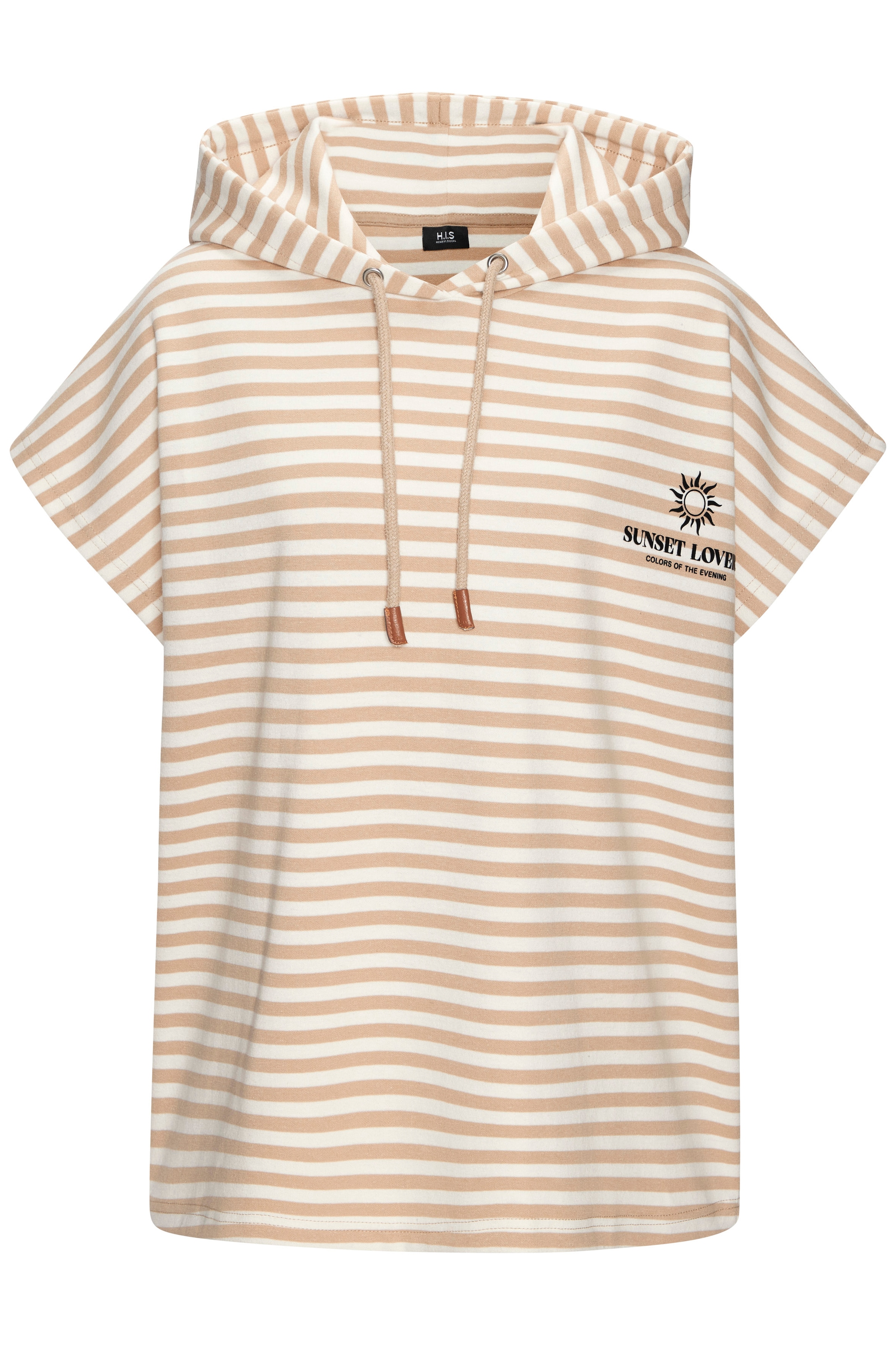 H.I.S Kapuzenshirt mit Kordelzug und weitem Armausschnitt, Loungewear