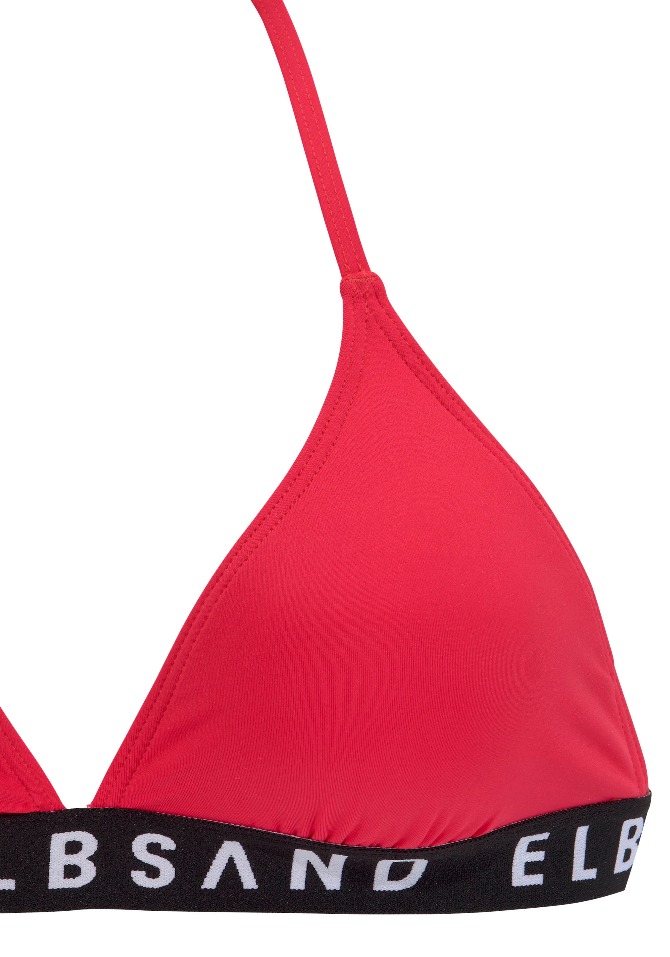 Elbsand Triangel-Bikini, mit Markenschriftzügen in Kontrastfarbe