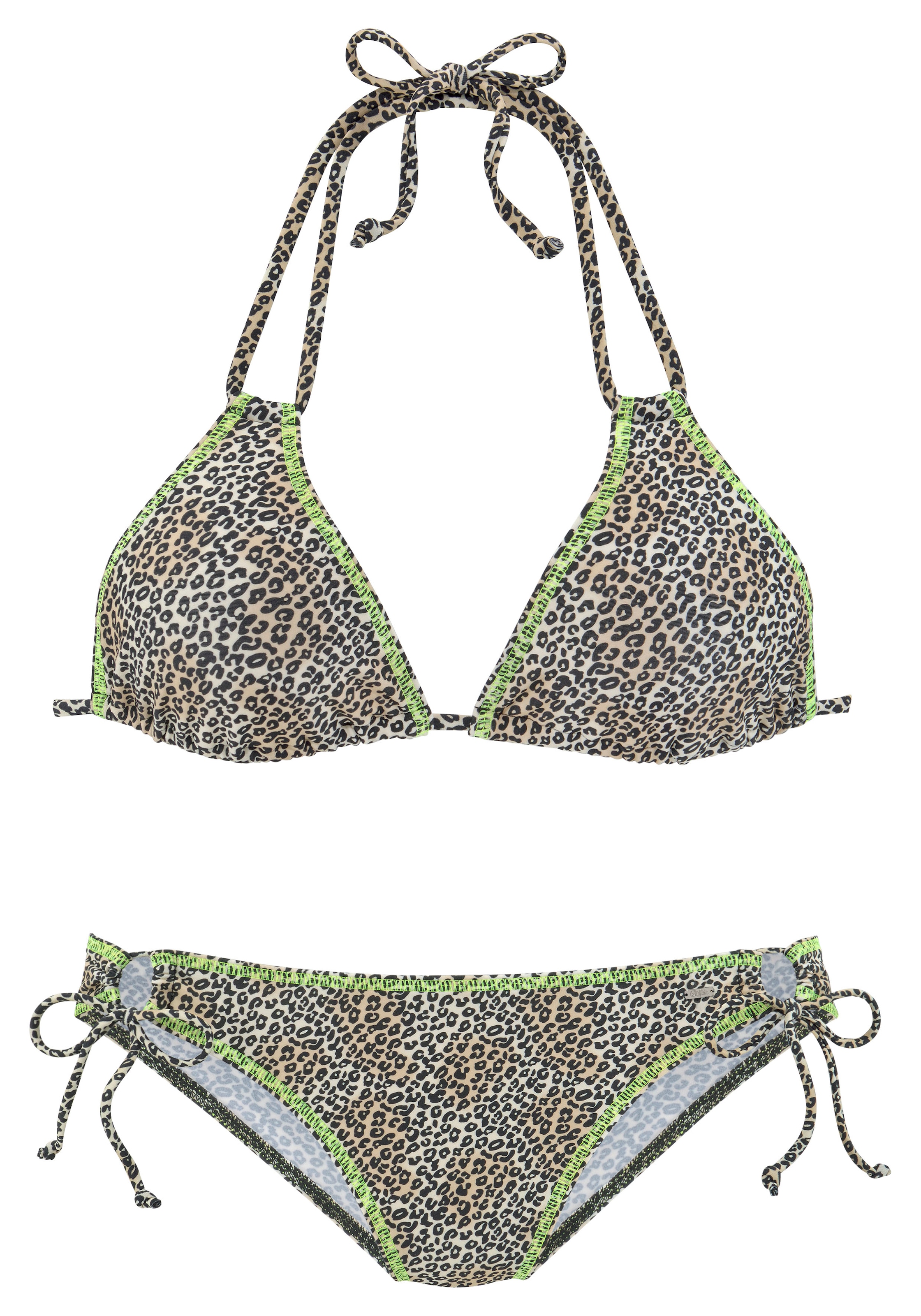 Buffalo Triangel-Bikini, mit neonfarbiger Ziernaht
