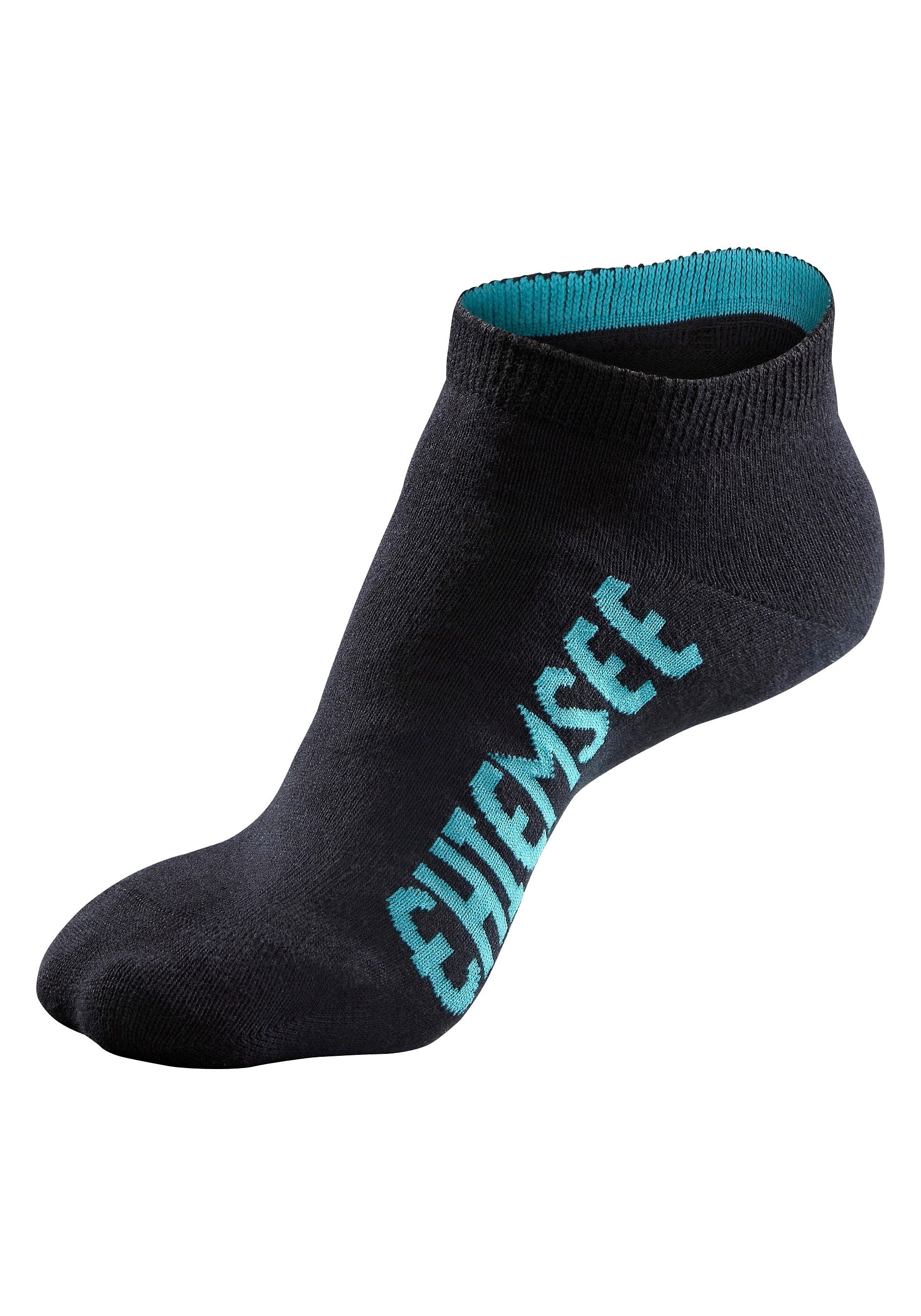 Chiemsee Sneakersocken, (Packung, 7 Paar), mit farbigen Logos