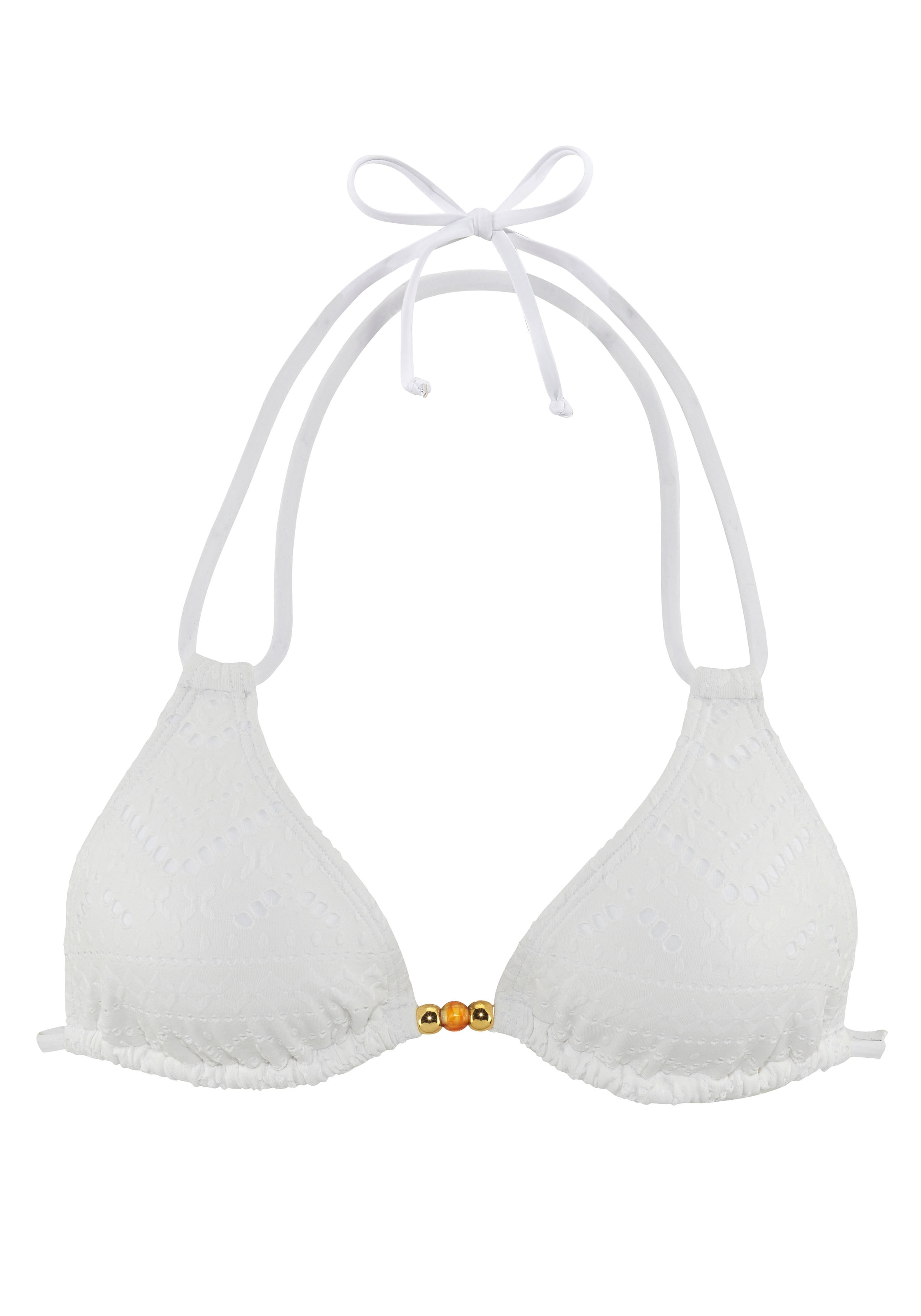 LASCANA Triangel-Bikini-Top »Omara«, mit Lochstickerei