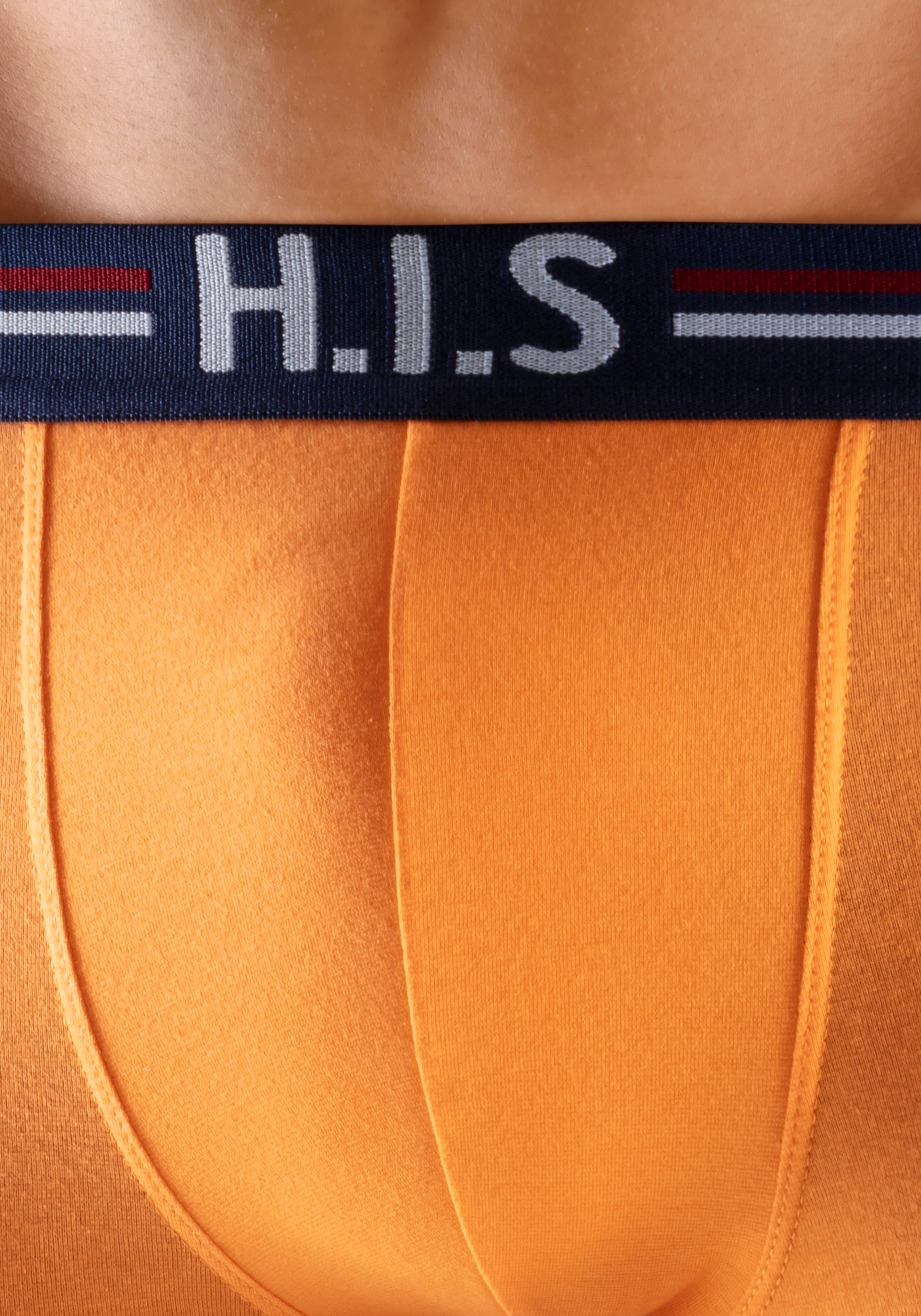 H.I.S Hipster, (Packung, 5 St.), knapp sitzende Boxershorts mit Streifen aus Baumwollmischung