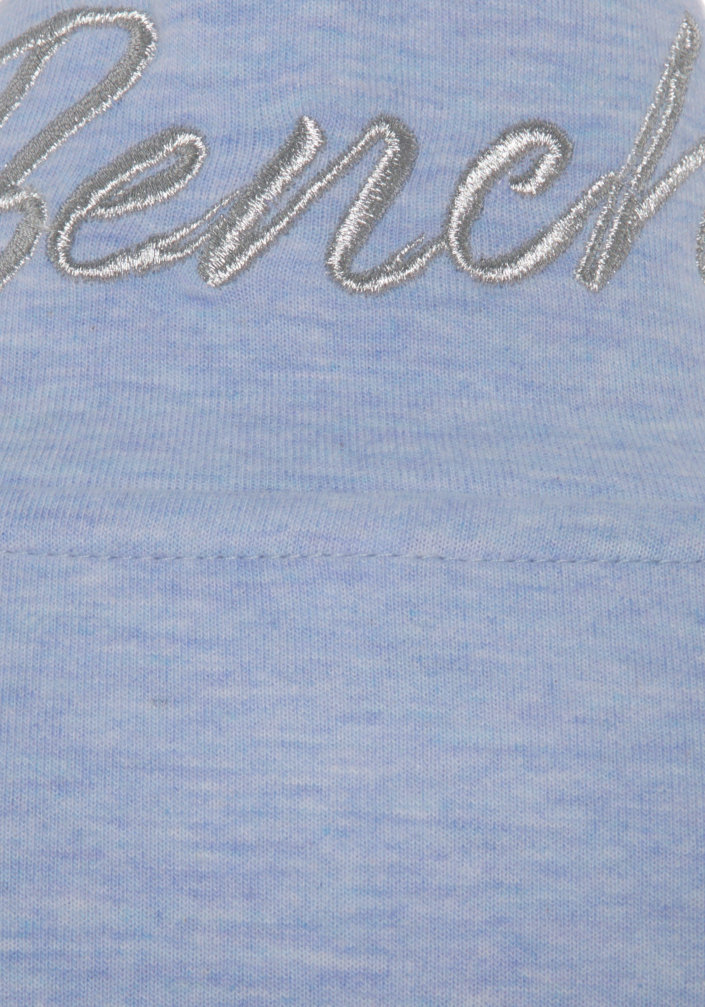 Bench. Loungewear Sweatjacke, mit glänzender Logostickerei am Stehkragen, Loungewear