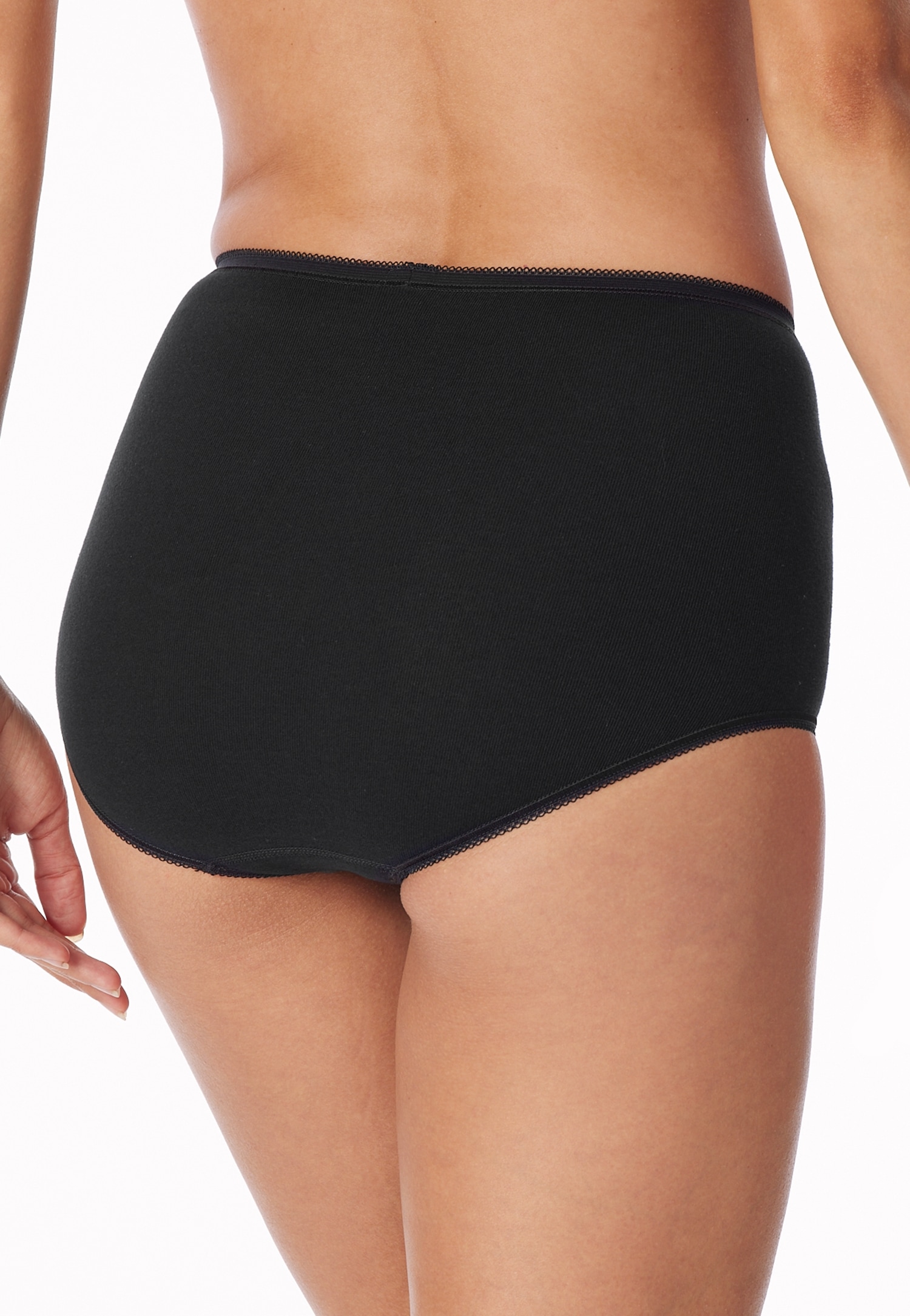 Schiesser Maxislip »"Cotton Essentials"« 2er Pack,  mit zarten Stickerei-Motiven