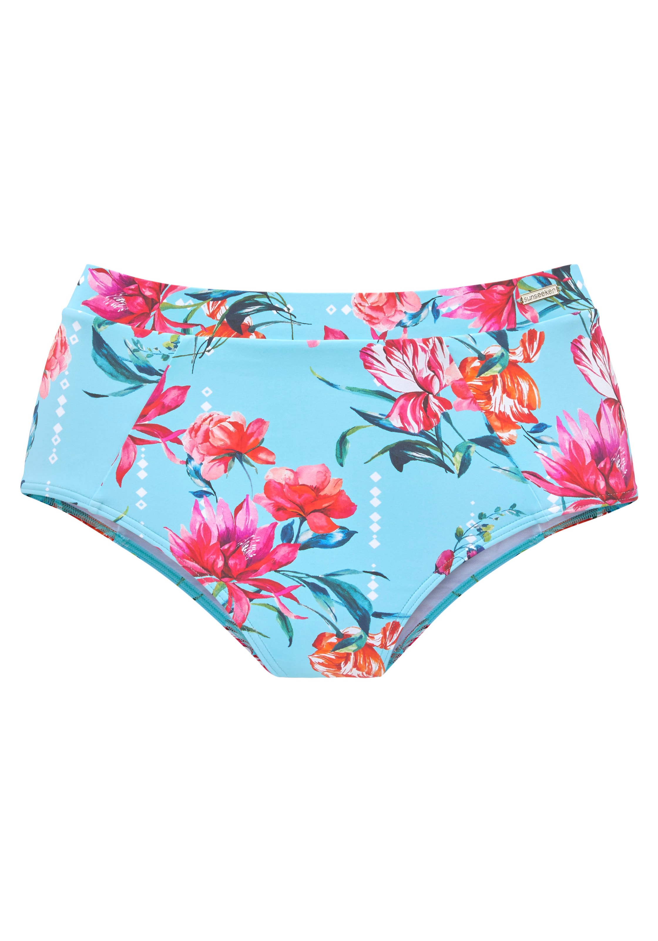 Sunseeker Highwaist-Bikini-Hose »Modern«, mit floralem Design