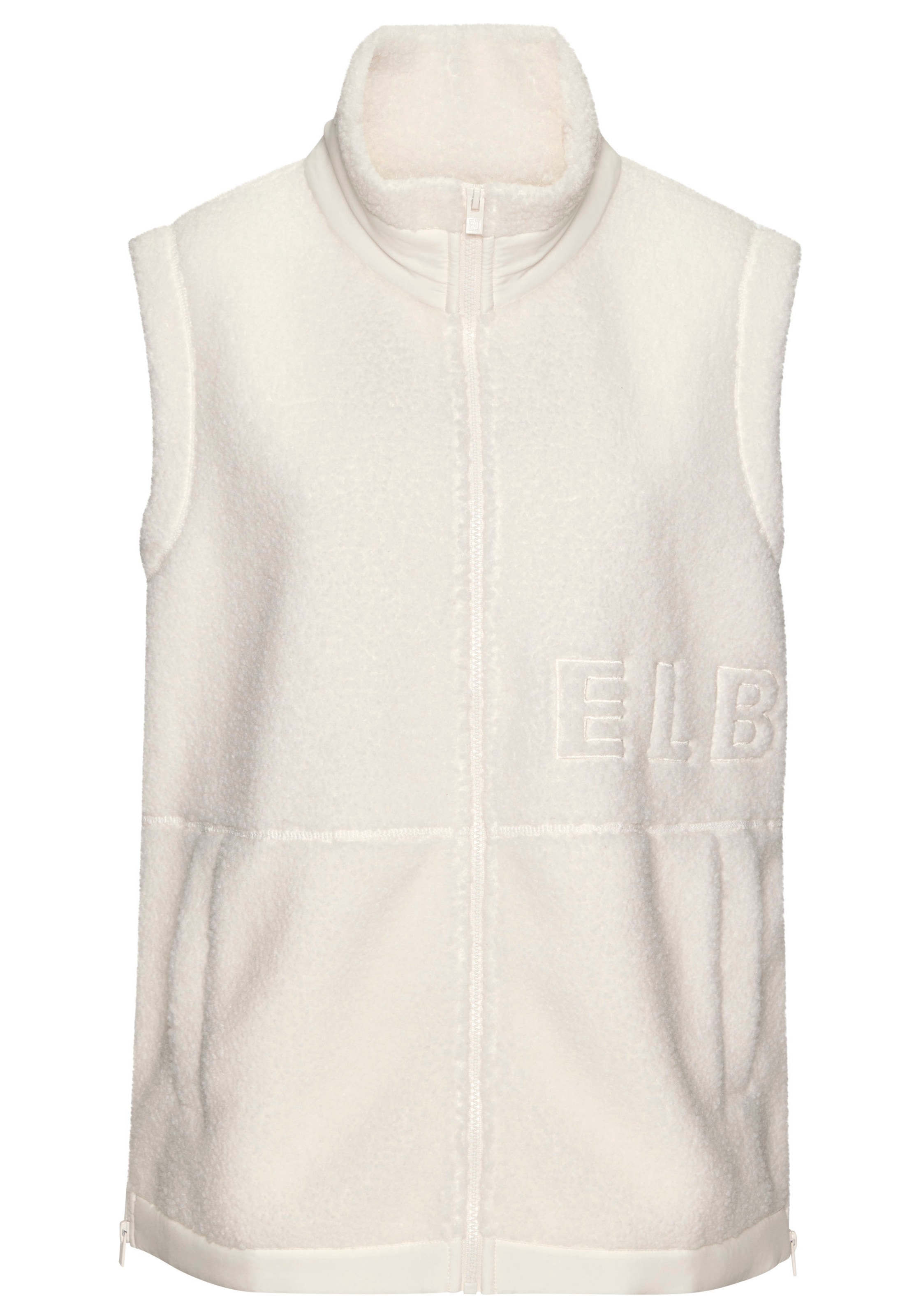 Elbsand Fleeceweste mit seitlichen Reißverschlüssen und hohen Kragen