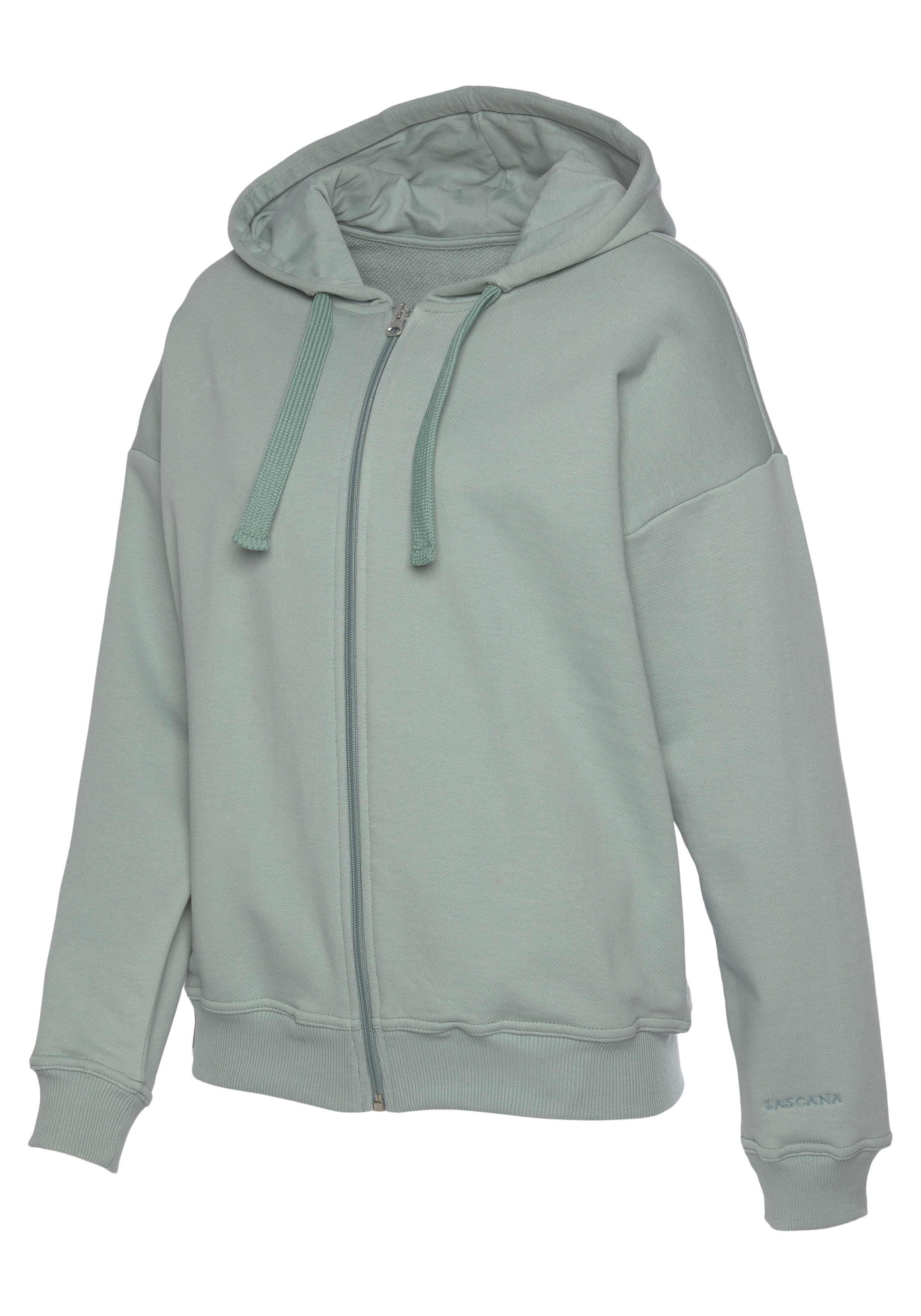 LASCANA Sweatjacke aus organischer Baumwolle, Loungewear