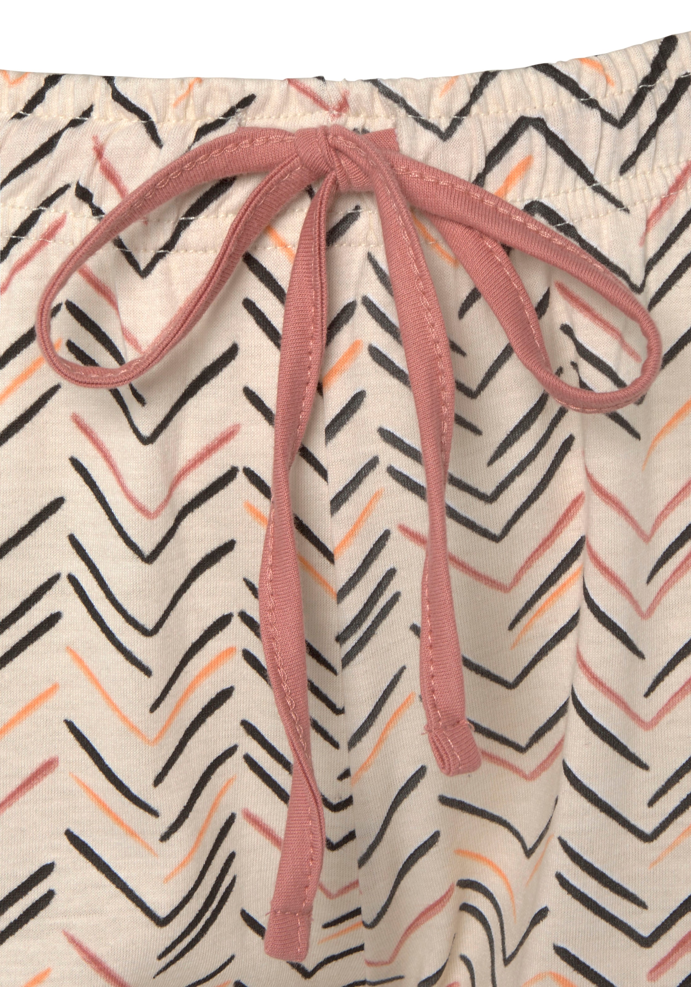 Vivance Dreams Pyjama, (2 tlg.), mit malerischem Fischgrat-Muster