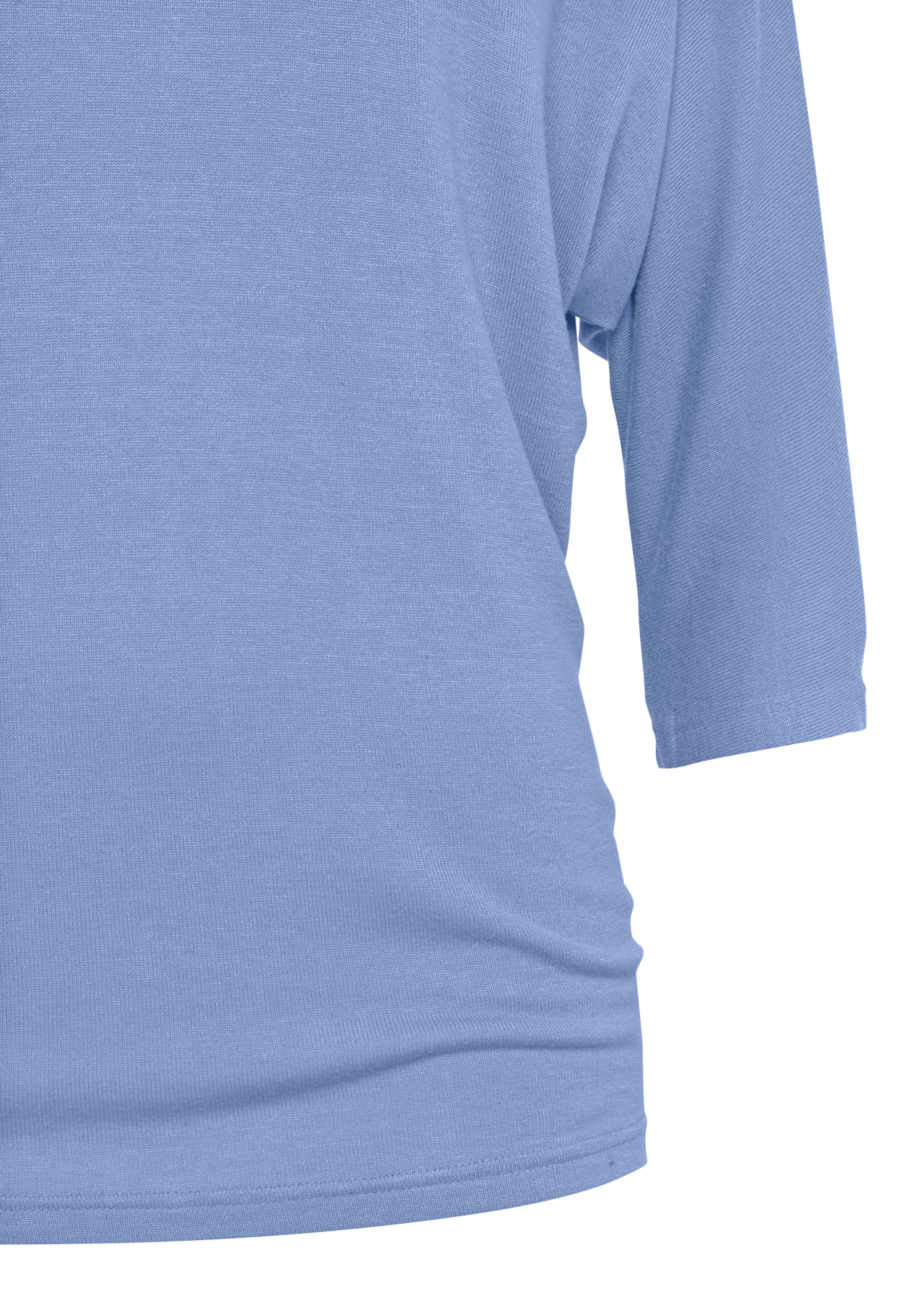 LASCANA 3/4-Arm-Shirt »aus leichter Feinstrickqualität«, mit Fledermausärmeln