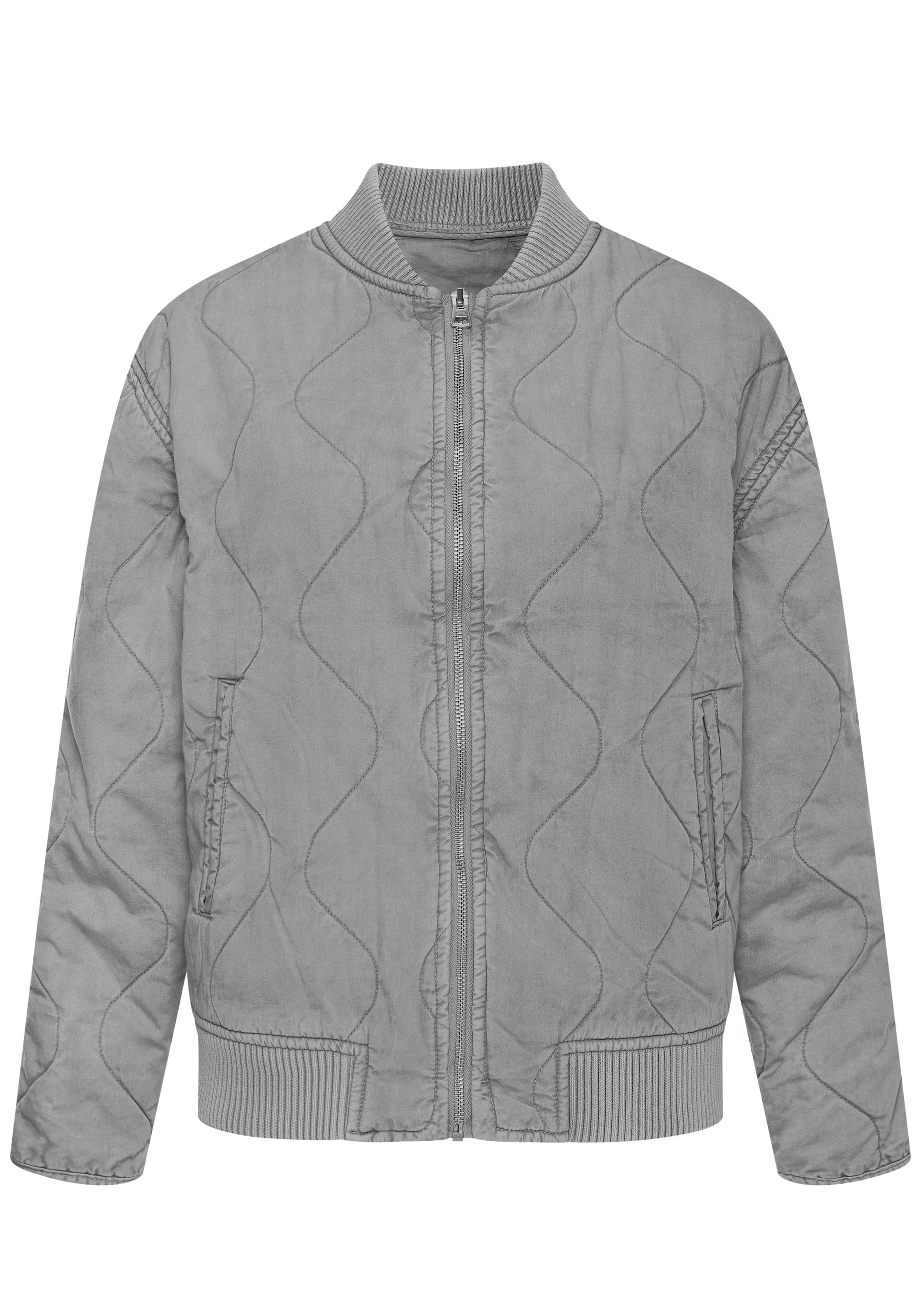 LASCANA Steppjacke, in leicht verwaschener Optik mit Taschen, Bomber-Design
