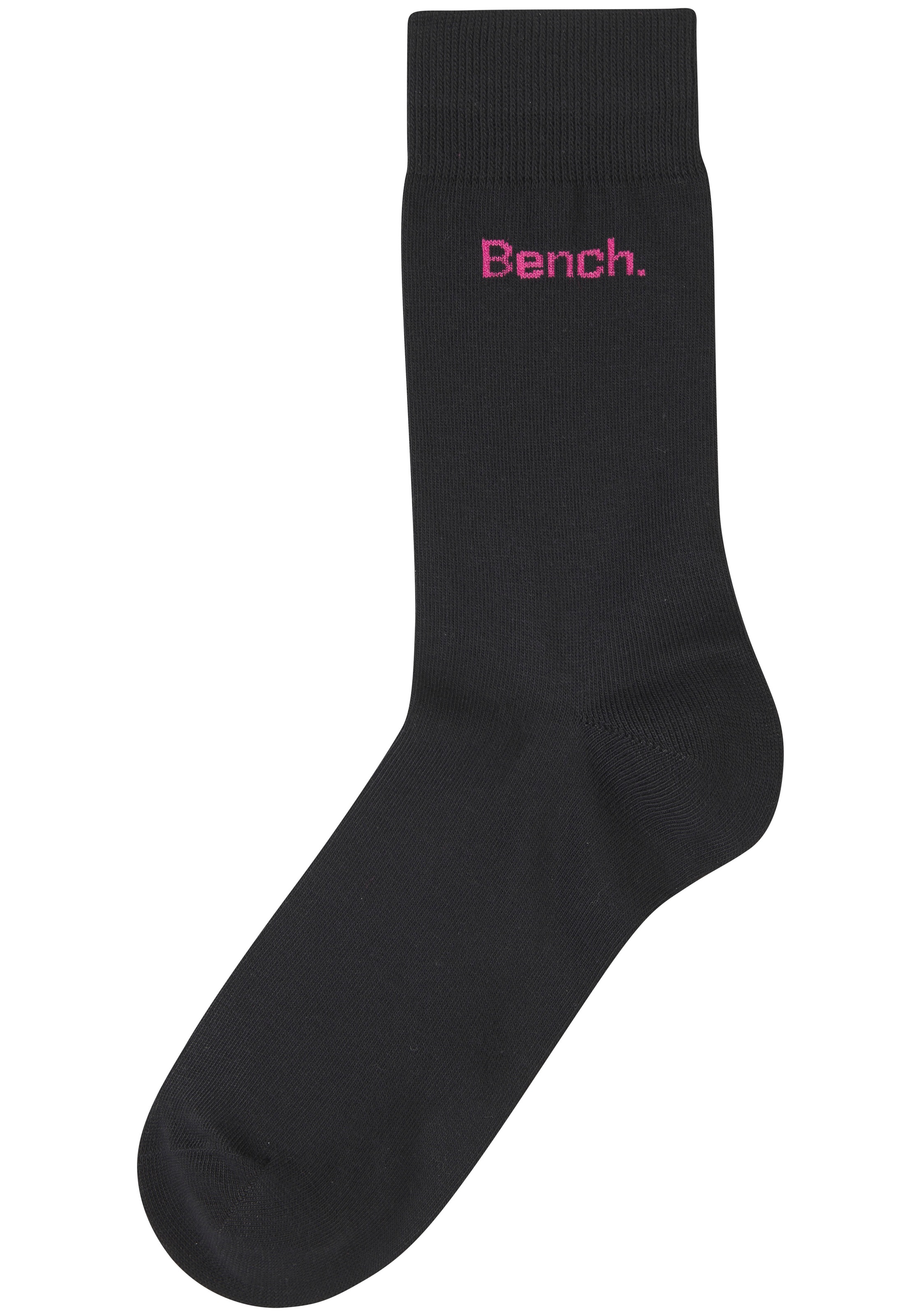 Bench. Basicsocken »Herrensocken für Beruf und Freizeit« Packung, 6 Paar tlg. mit farbigem kleinen Markenlogo
