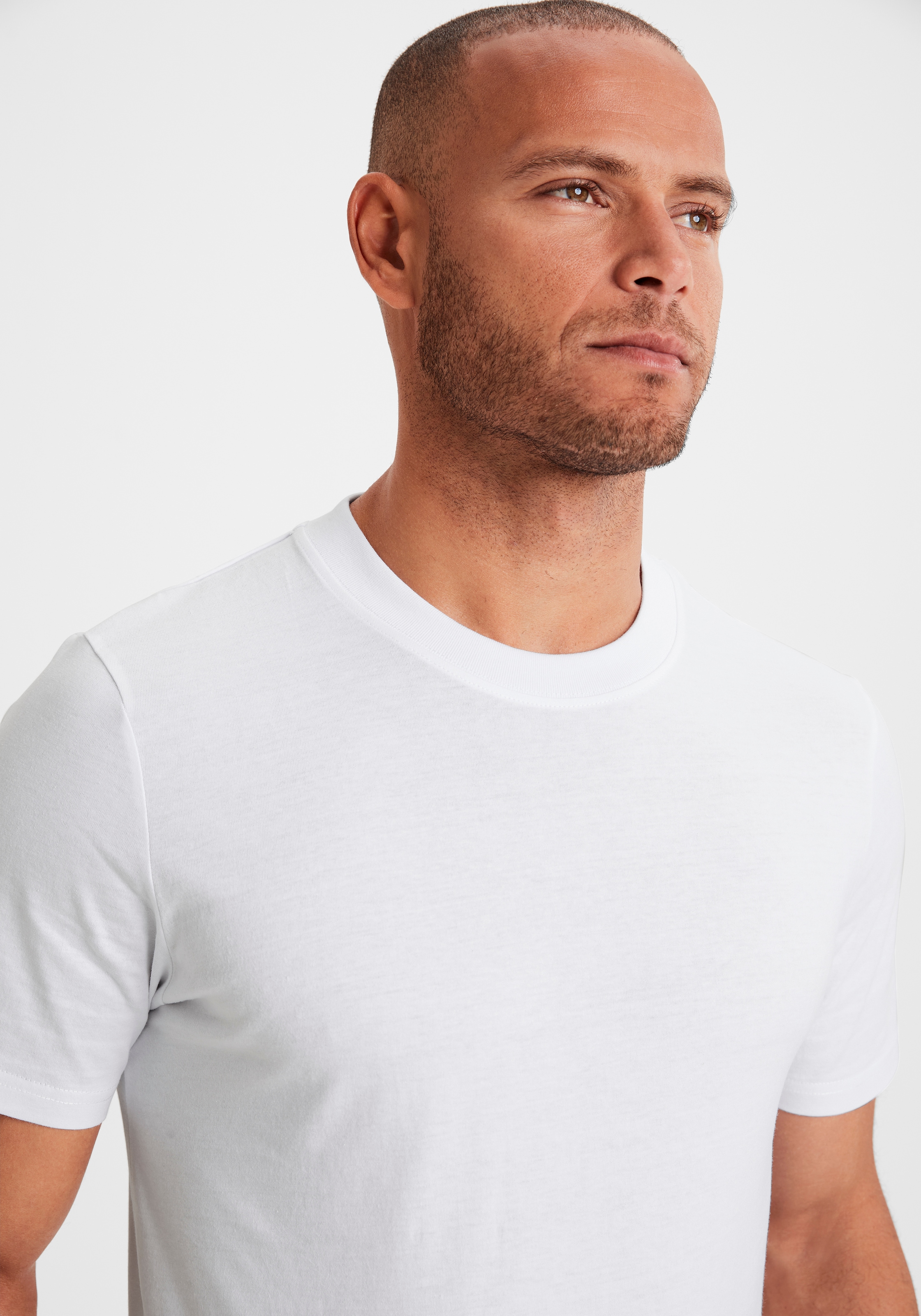 KangaROOS T-Shirt, (2er-Pack), Freizeitshirt mit Kurzarm, Rundhals aus reine Baumwolle