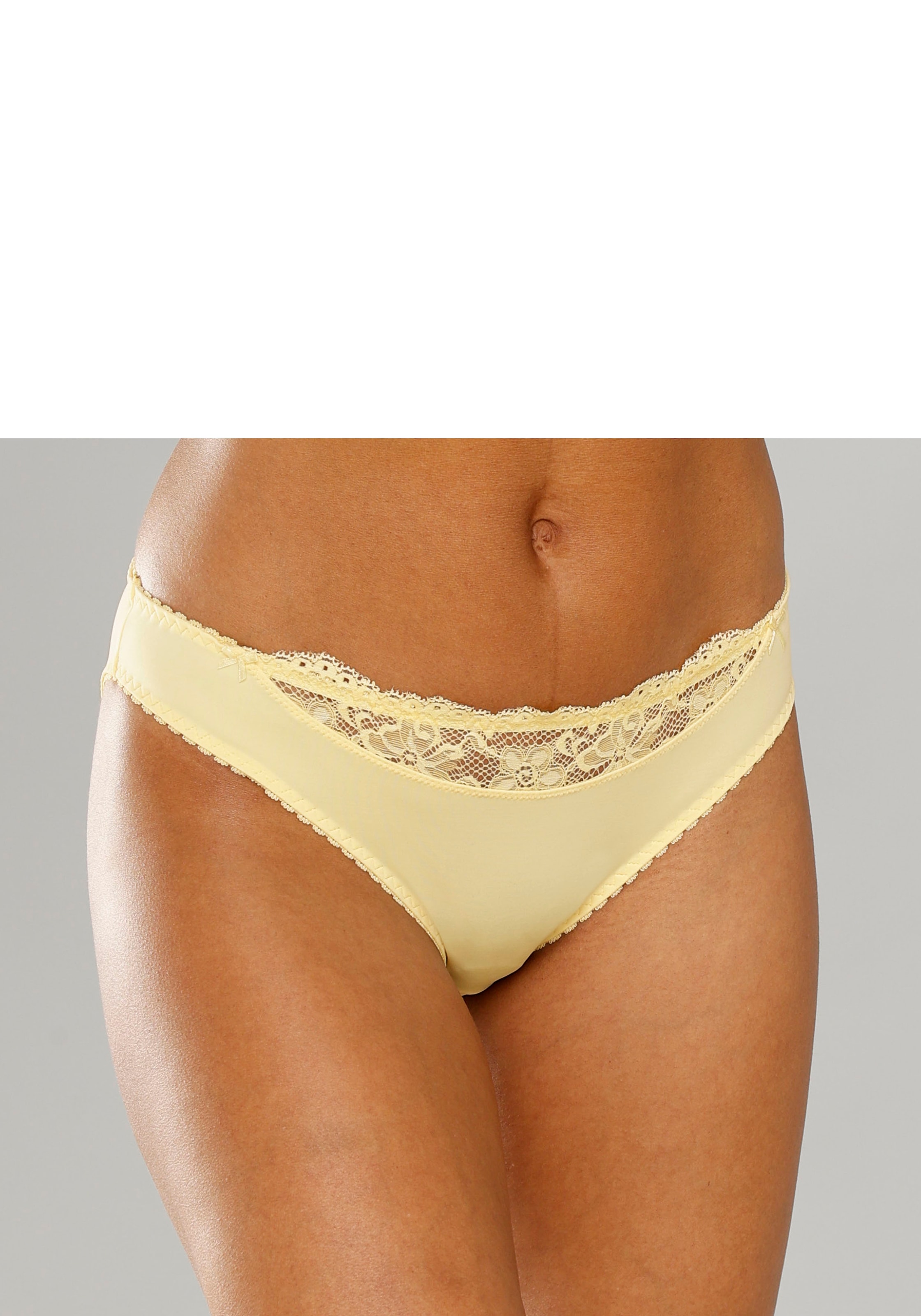 Nuance Slip, (2 St.), mit Spitzeneinsatz vorne