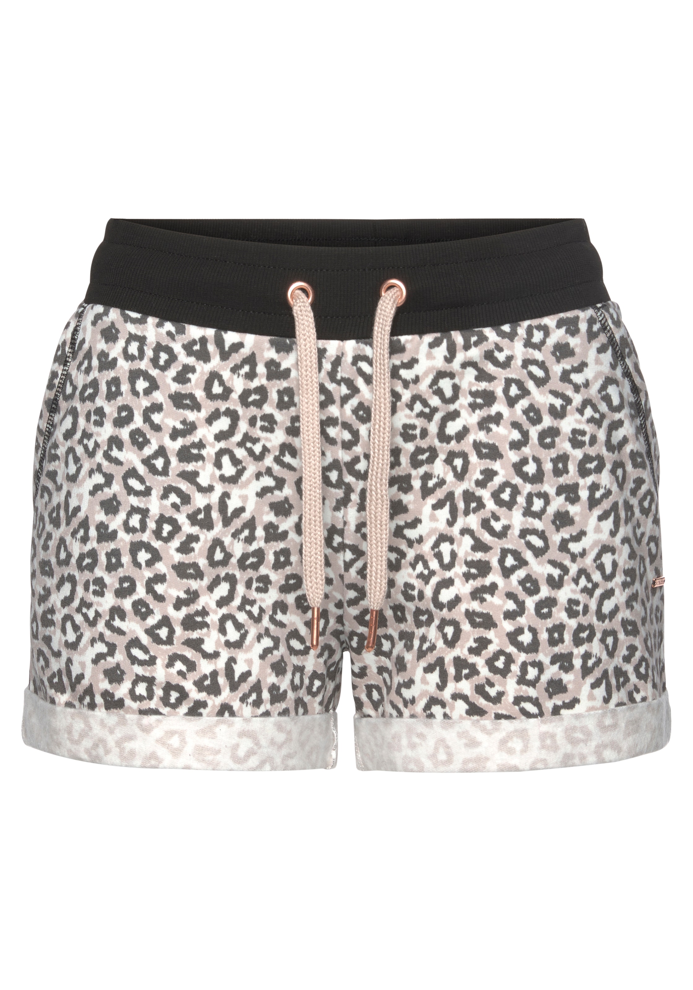 LASCANA Shorts, mit Rippbündchen und Umschlagsaum, Loungewear
