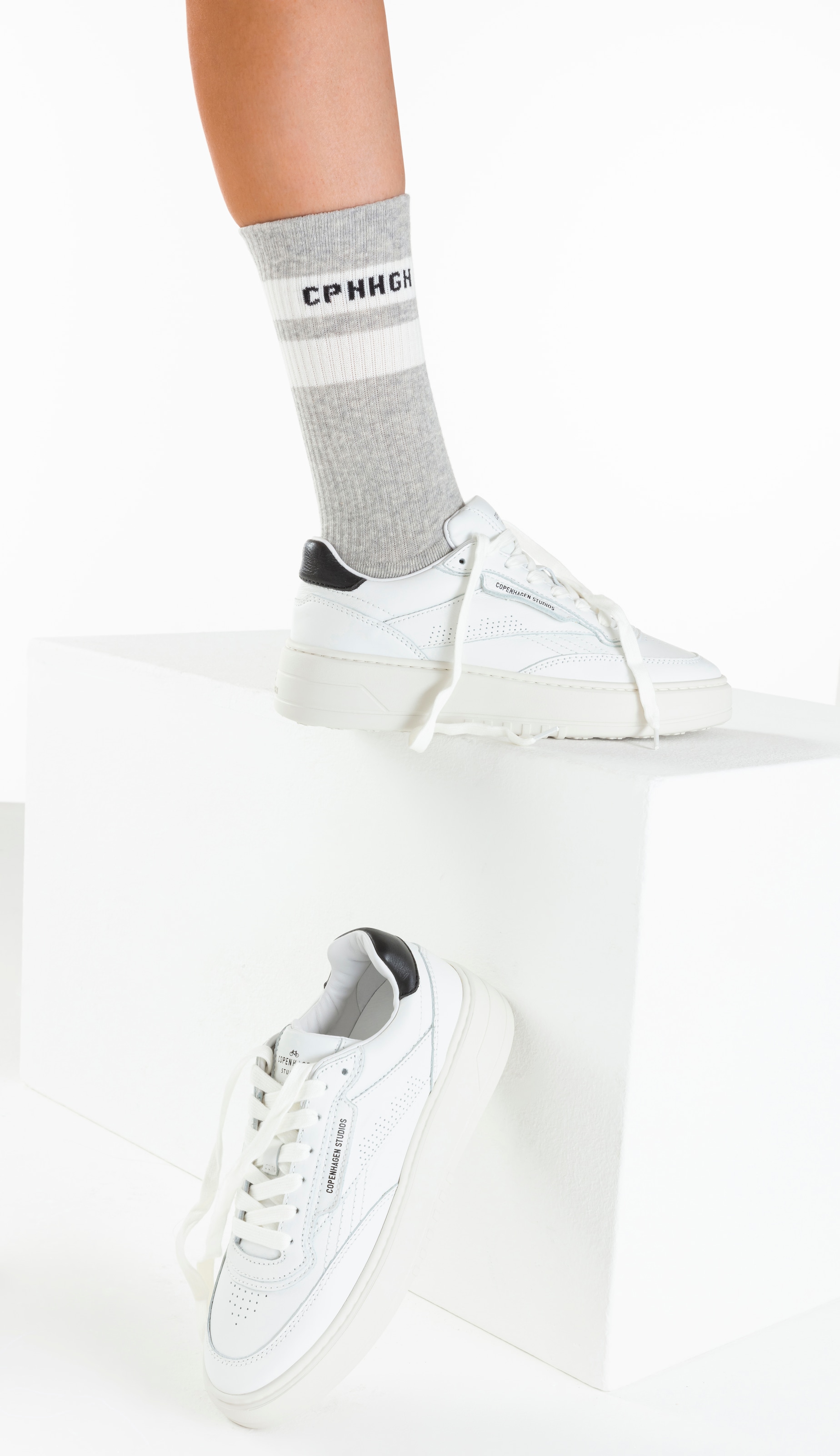 Copenhagen Studios Tennissocken Packung, 3 Paar tlg. mit Streifendesign und Vollfrottee