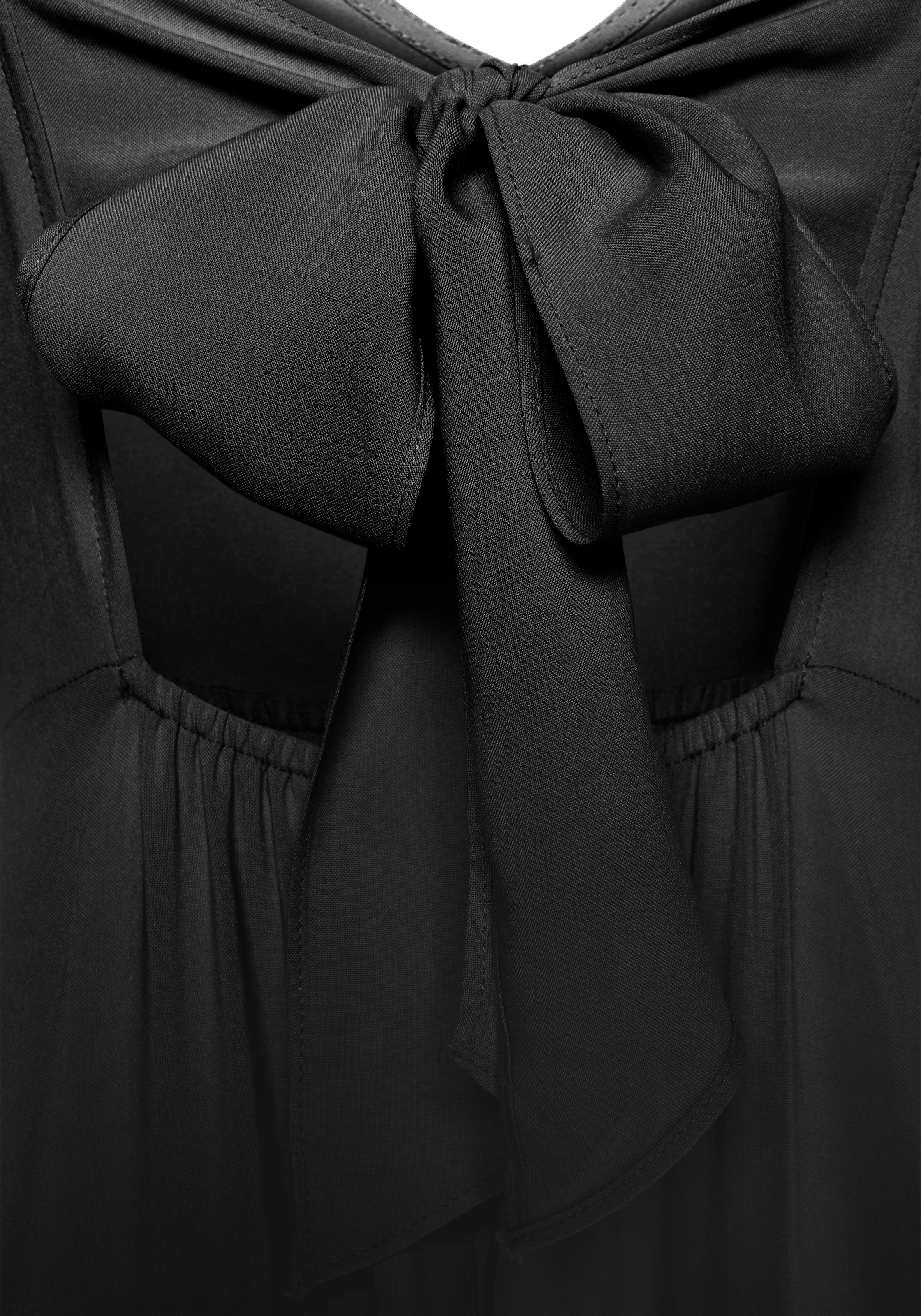 LASCANA Maxikleid, aus gewebter Viskose, Cut-Out am Rücken, Sommerkleid
