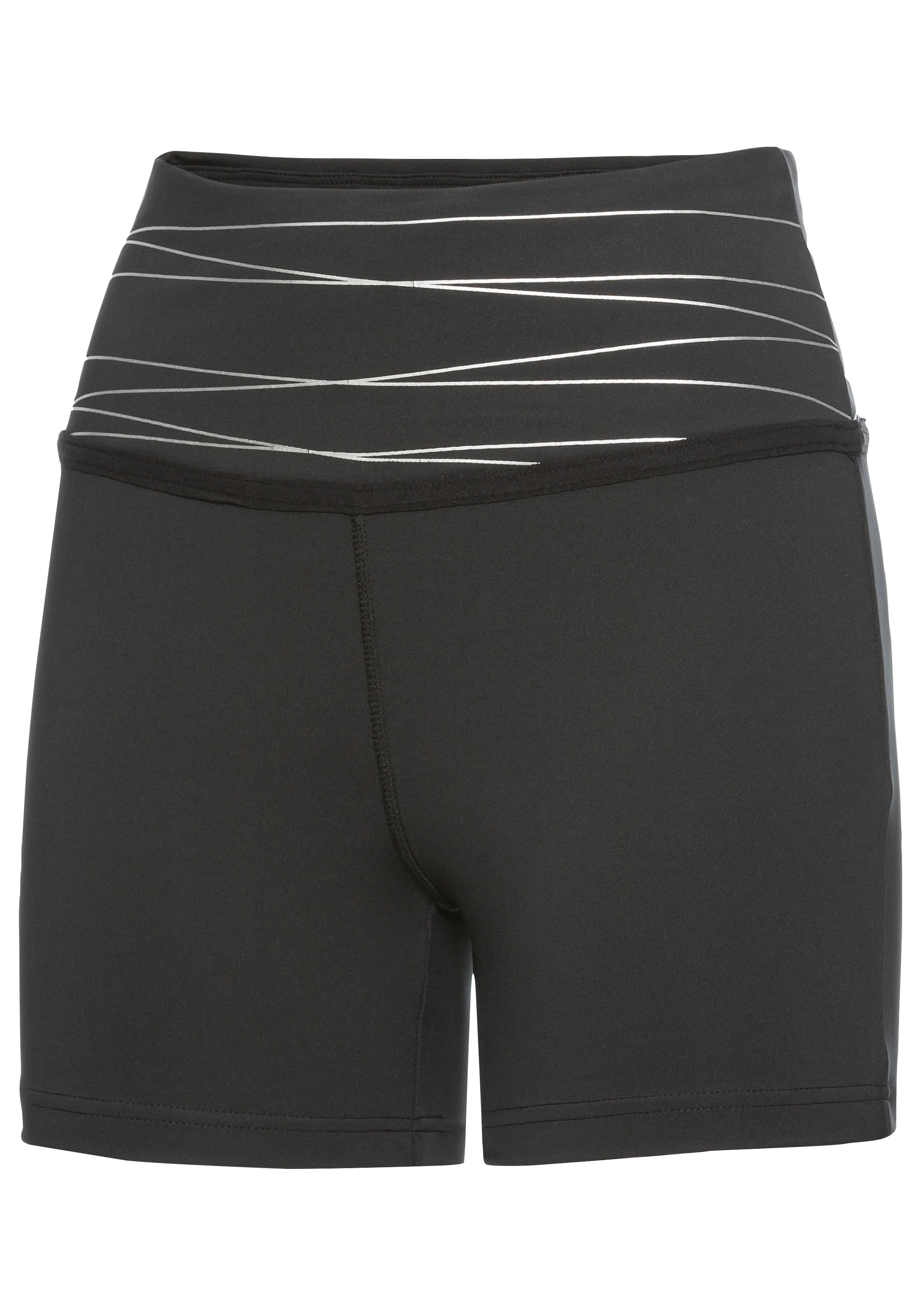 Vivance active Shorts, Sportshorts mit breiten Bündchen und Druck
